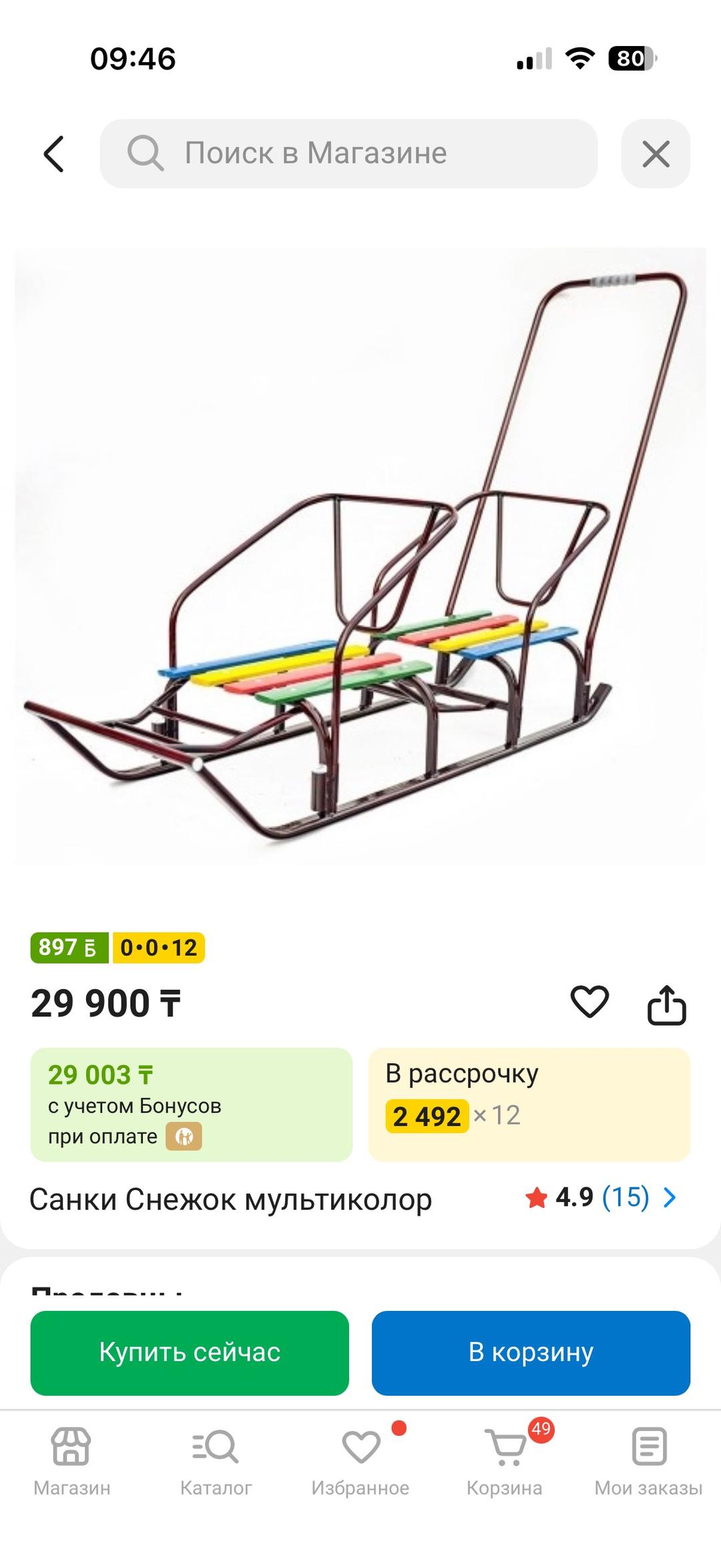 снежок Санки Снежок — фото 2