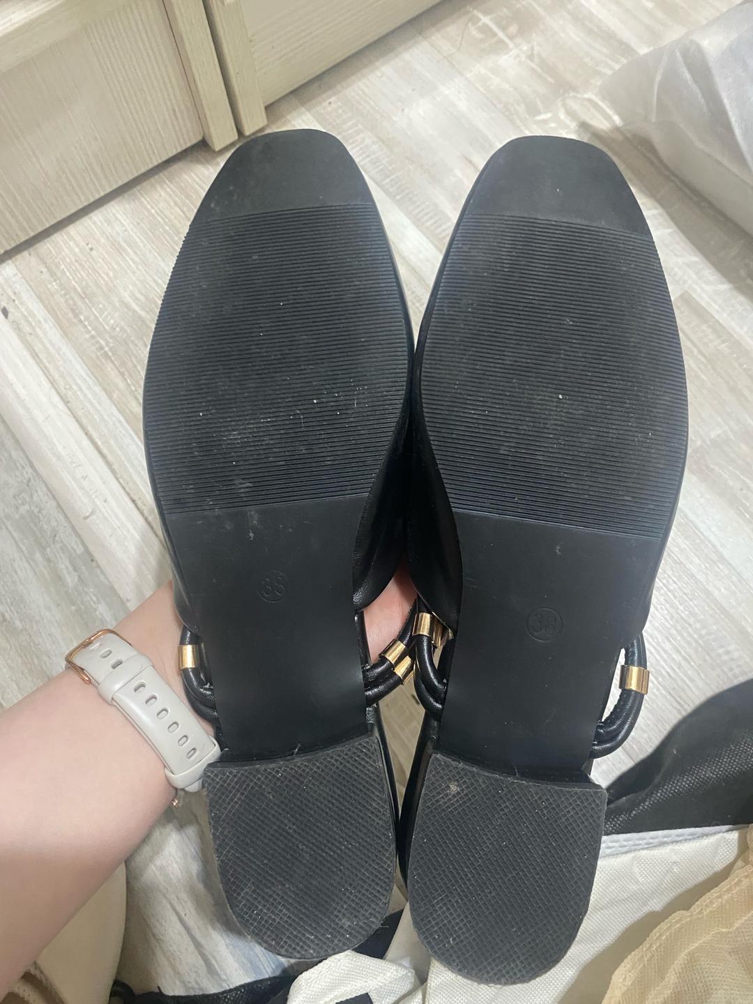 Нет бренда Черные туфли-балетки — фото 2