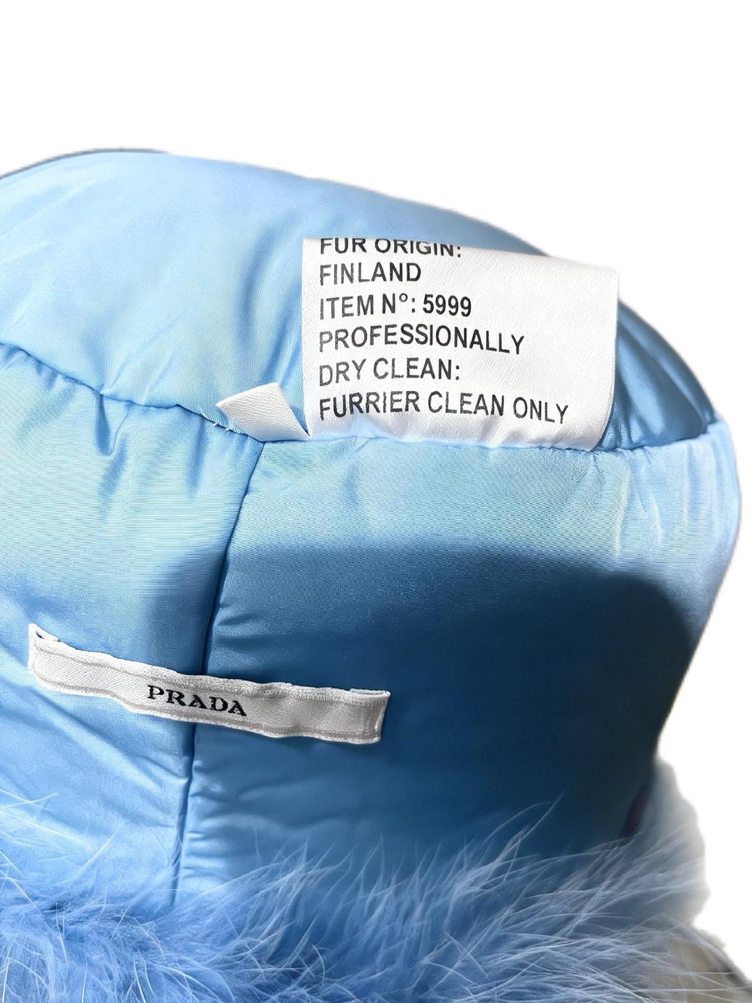 Prada Меховая шапка Prada из натуральной лисы (Архив 2011) — фото 2