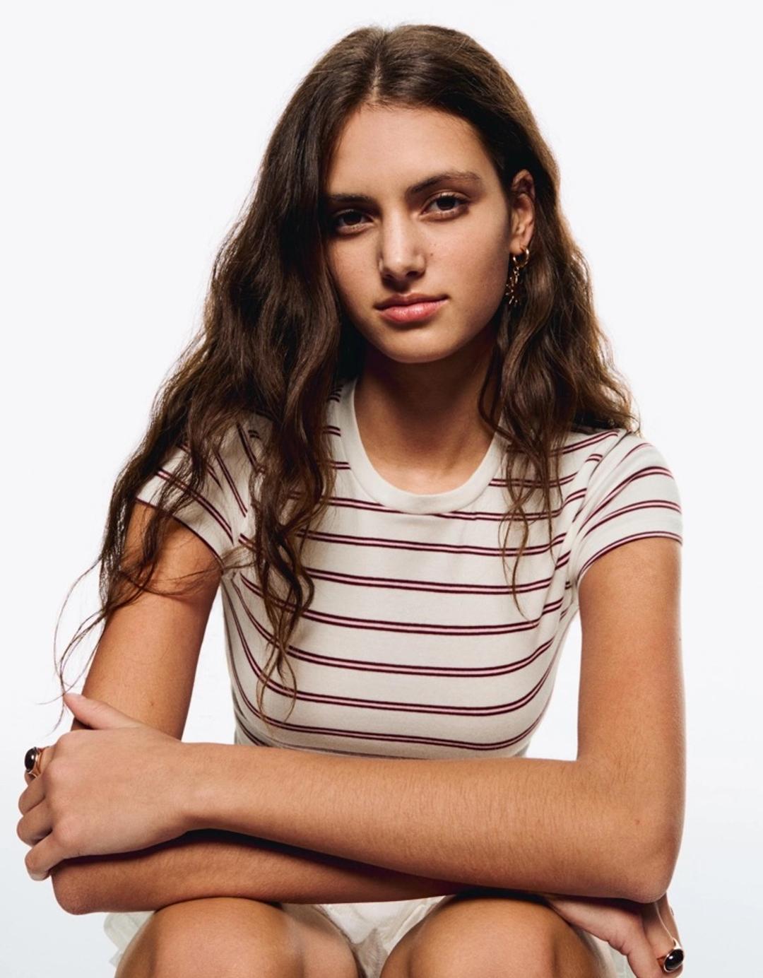 Bershka Футболка Bershka в полоску — фото 2