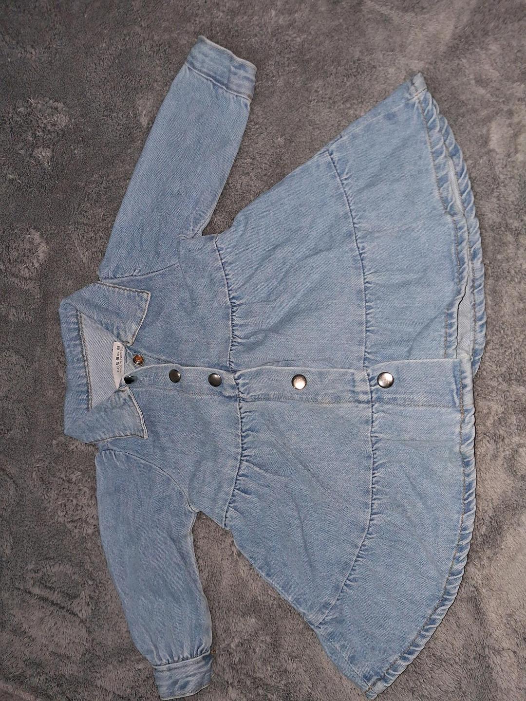 Zara Kids Детское джинсовое платье для девочки — фото 2