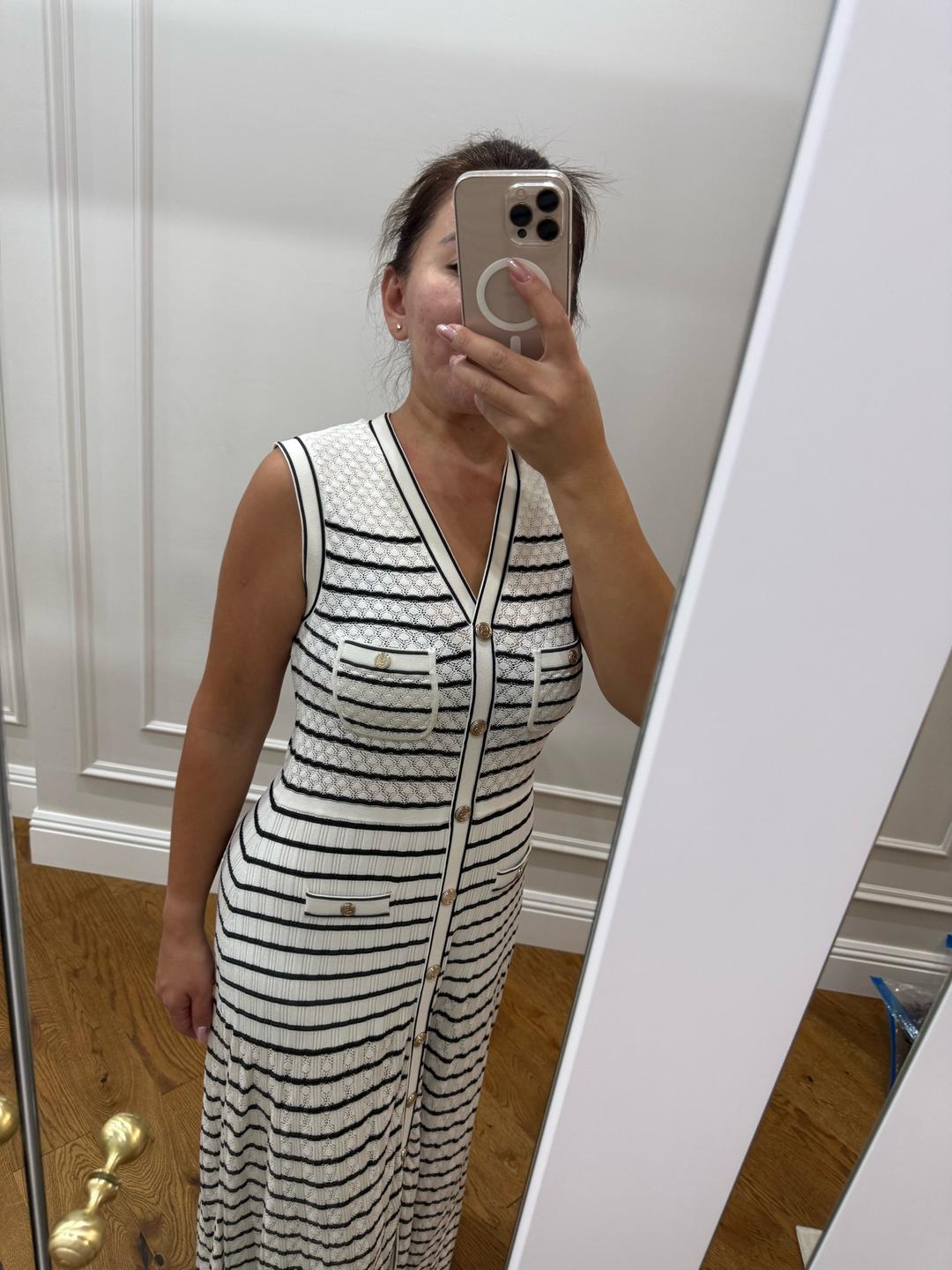 Sandro Sandro Molina Striped Knit Dress — фото 2