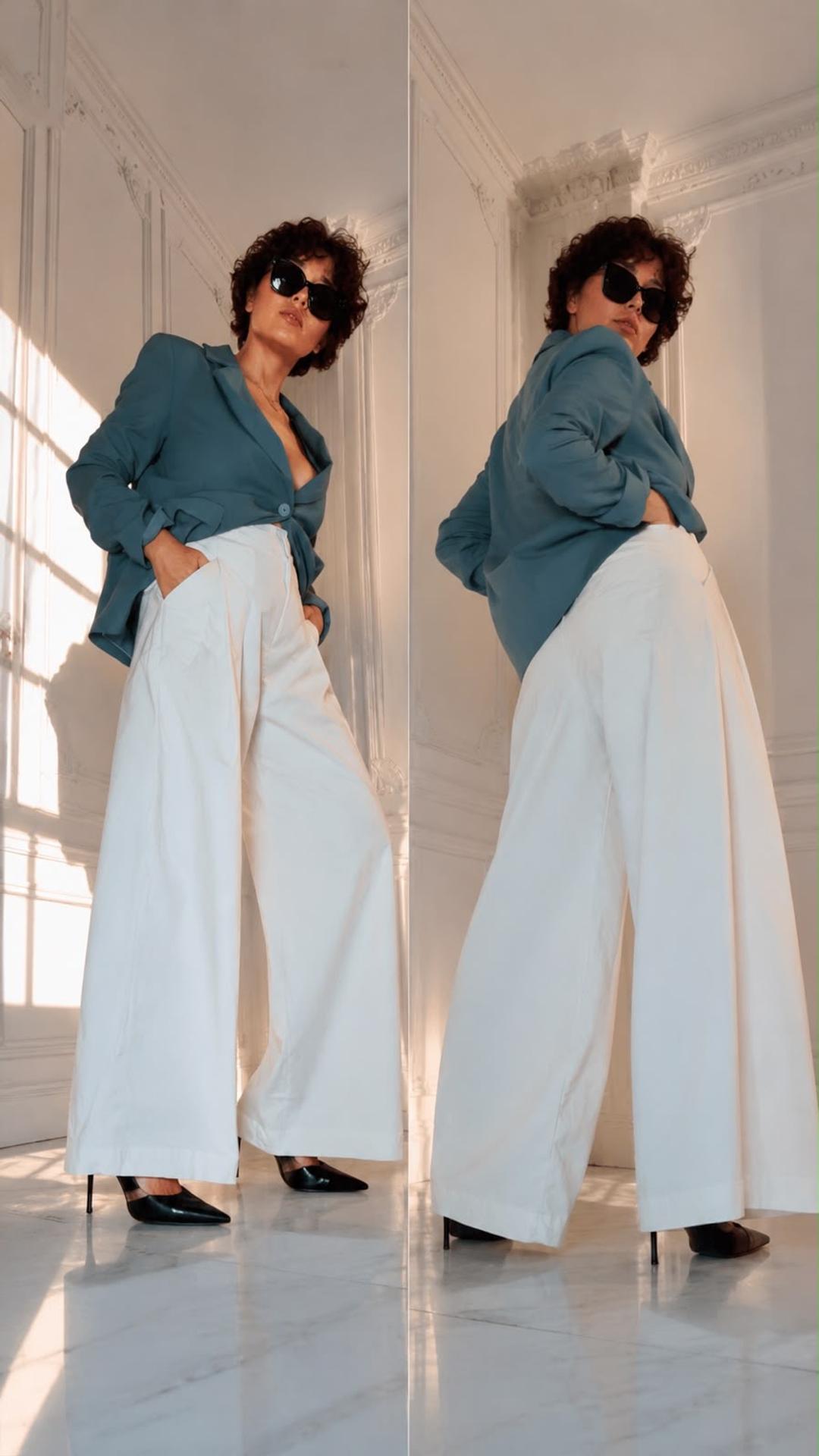 Zara Брюки палаццо — фото 2
