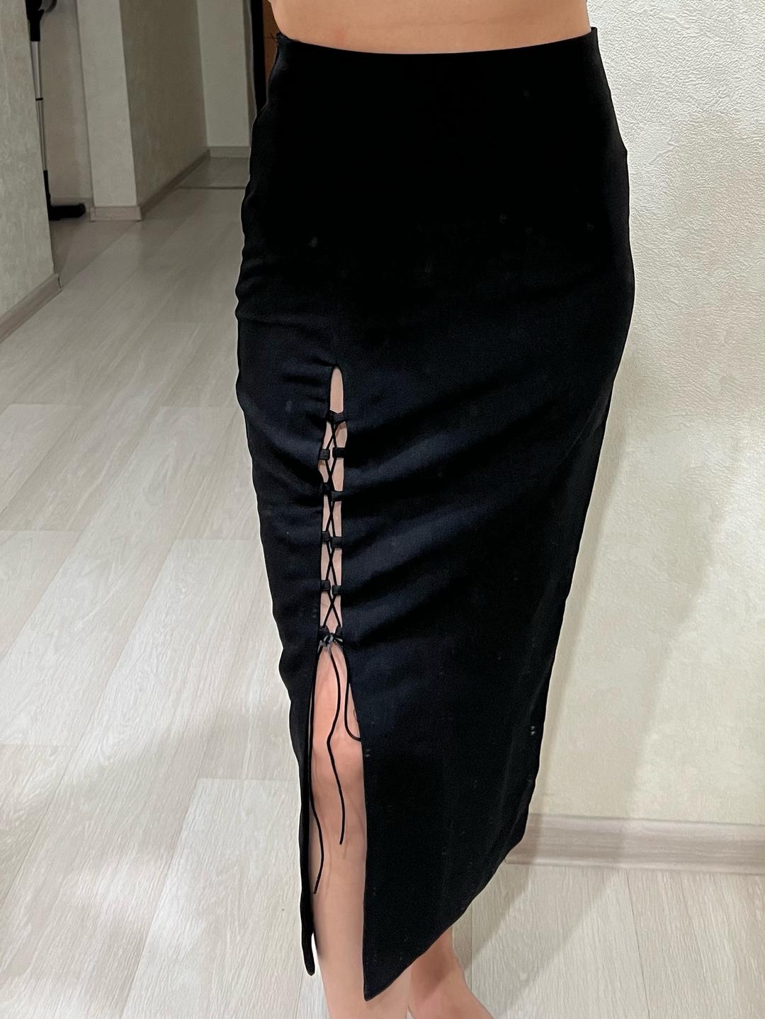Zara Юбка Zara со шнуровкой — фото 2