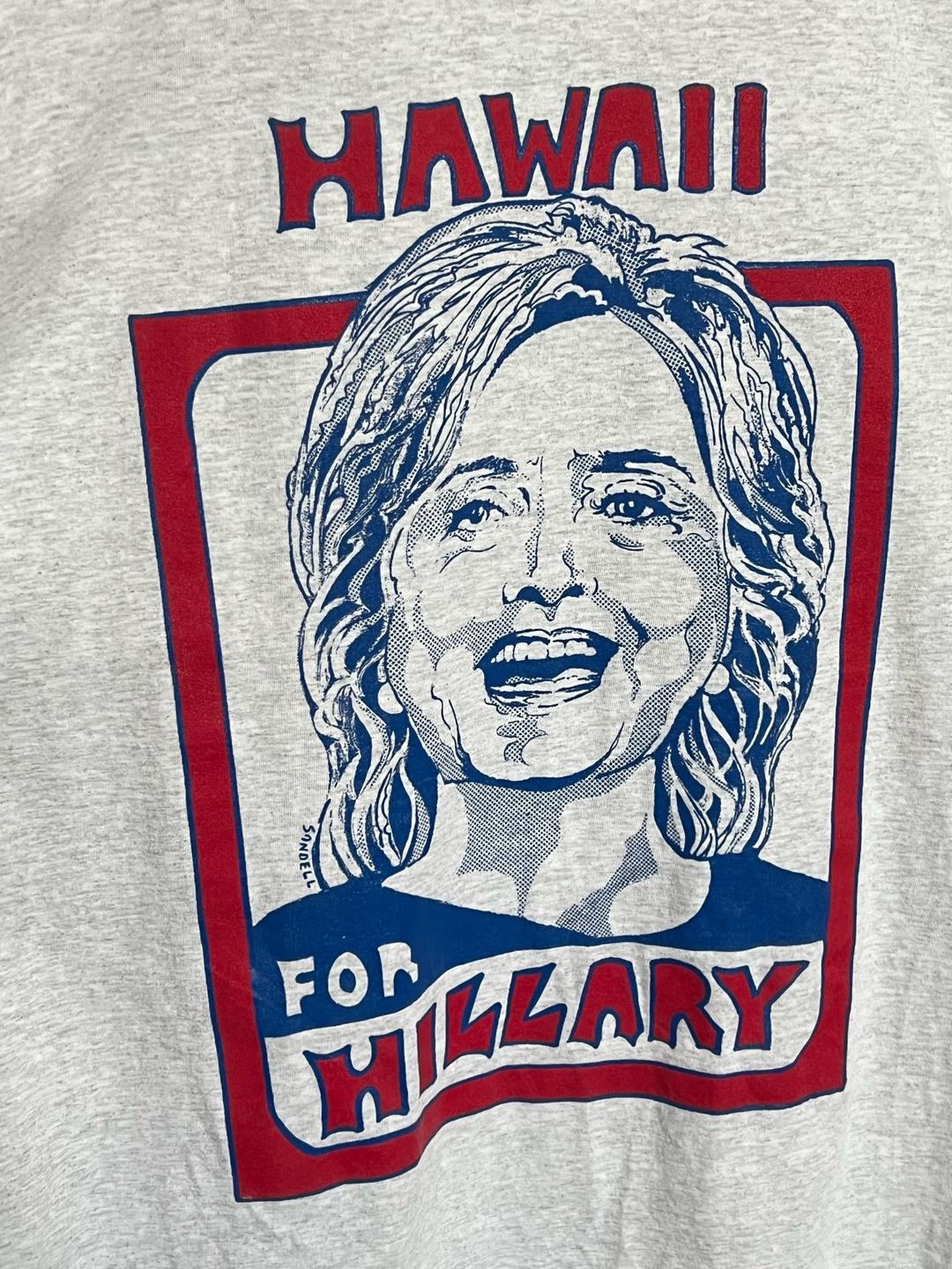 Винтаж Винтажная Футболка с принтом Hillary Clinton — фото 2