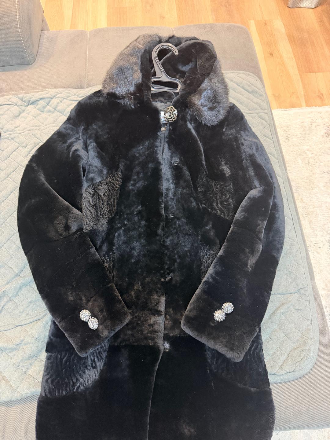 Нет бренда Шуба натуральная мутон — фото 2