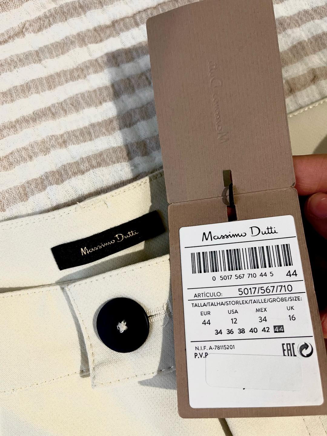 Massimo Dutti Massimo Dutti новые белые брюки со стрелками🤍 — фото 2