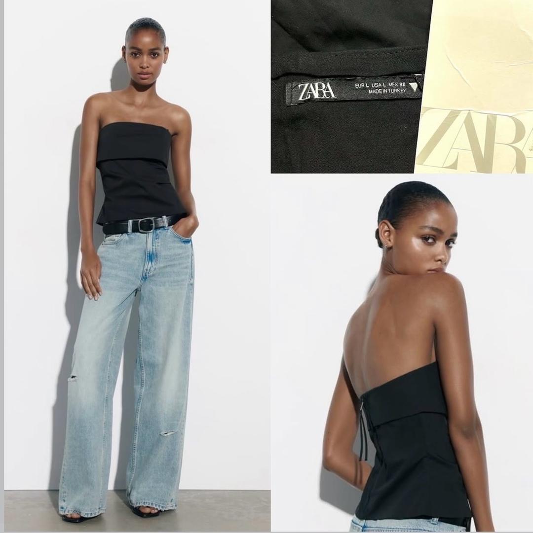 Zara Чёрный топ-труба от Zara. — фото 2