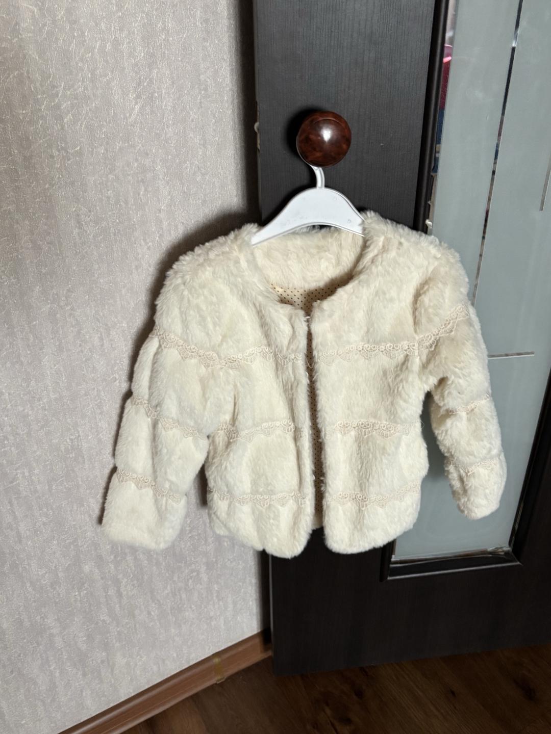 Zara Белая накидка детская Зара — фото 2