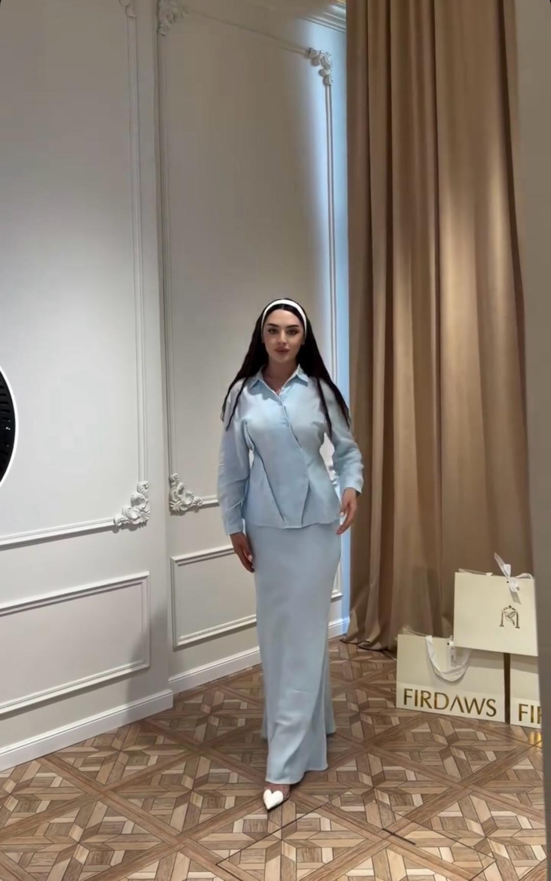 firdaws Двойка голубая лен — фото 2