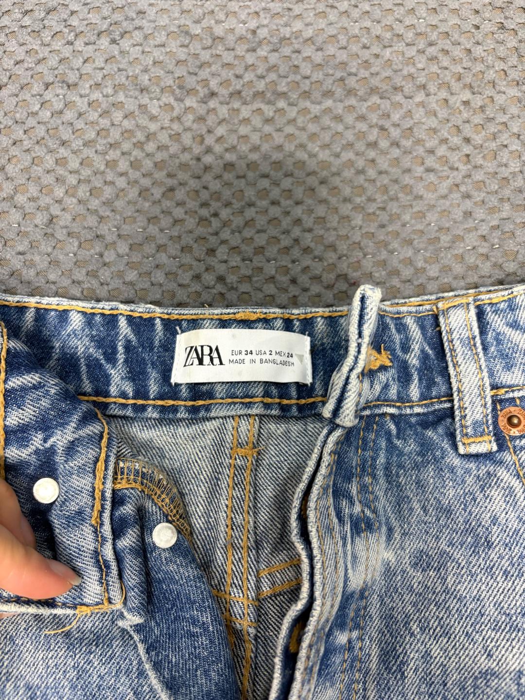 Zara Шорты джинсовые — фото 2