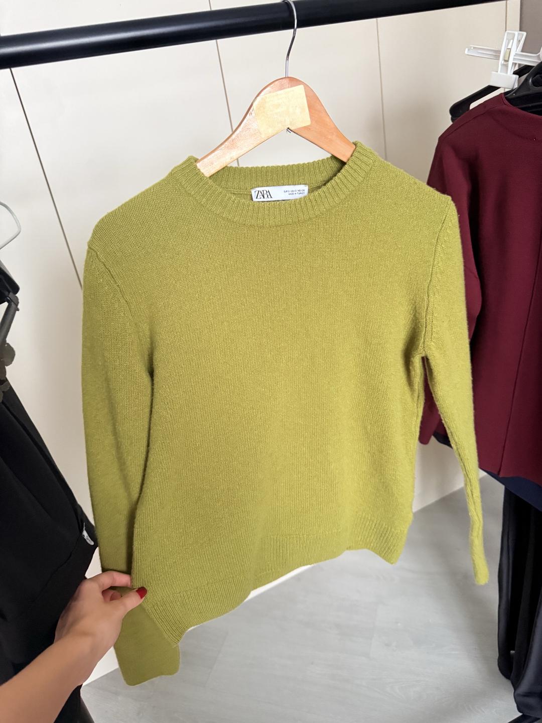 Zara свитер 100% шерсть — фото 2