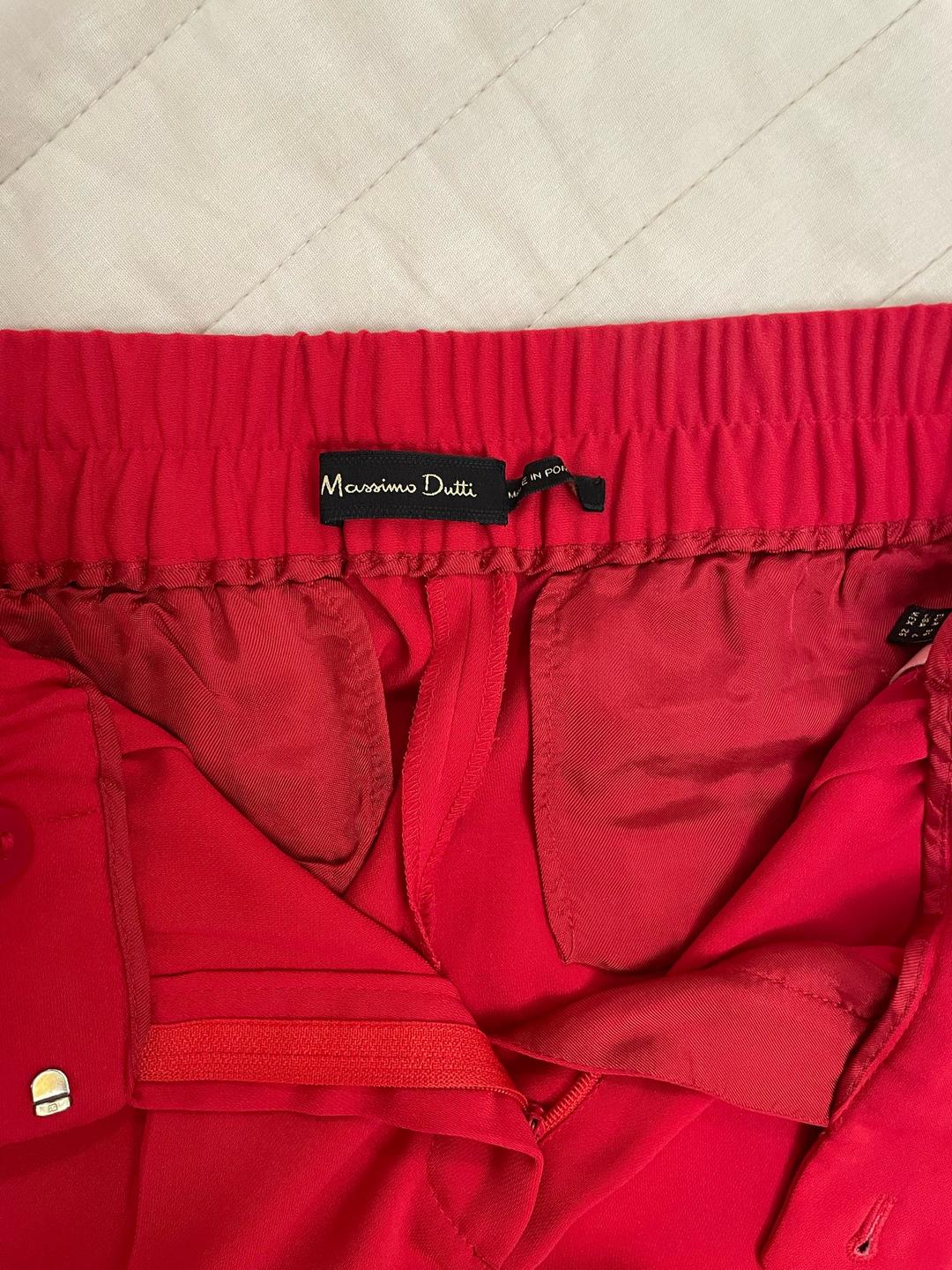 Massimo Dutti Брюки Massimo Dutti красные — фото 2
