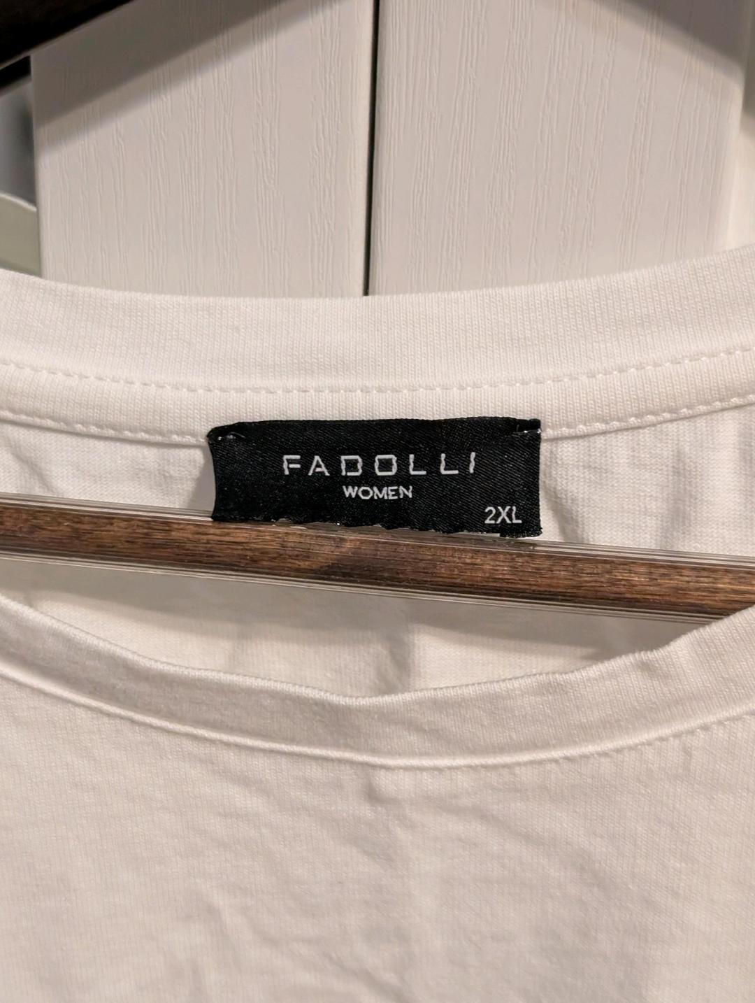 Свободная удлиненная футболка/платье оверсайз Fadolli, размер 2XL — фото 2