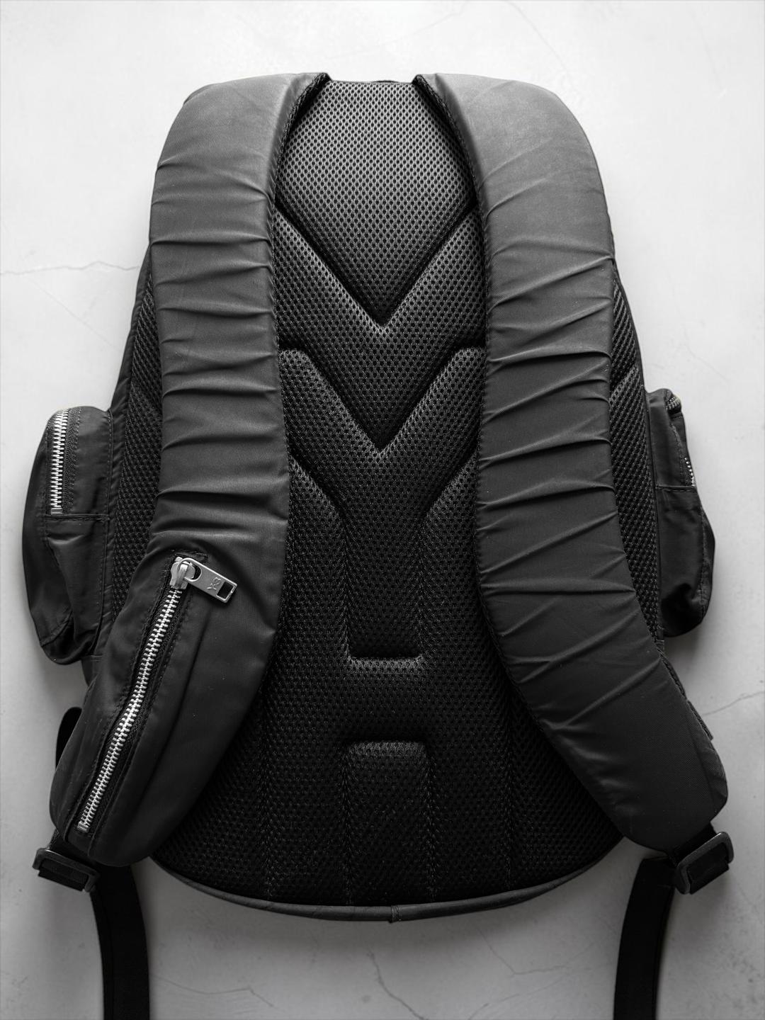 Yohji Yamamoto Yohji Yamamoto Y-3 черный рюкзак с большим количеством карманов — фото 2