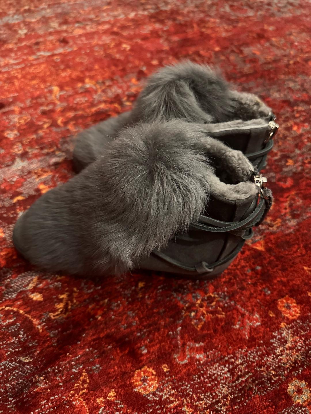 Gianvito Rossi Меховые ботинки Gianvito Rossi — фото 2
