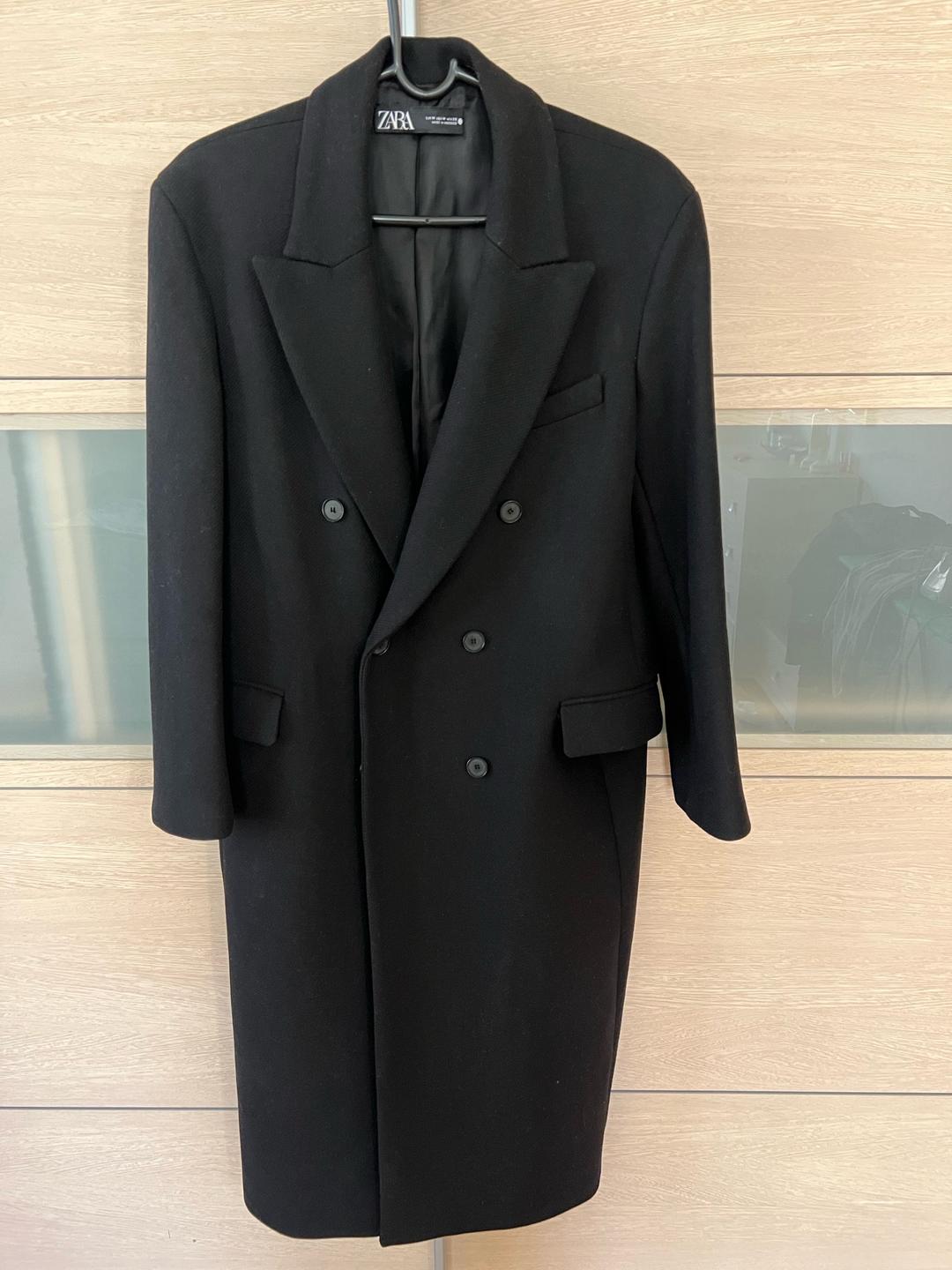 Zara Черное пальто Zara — фото 2