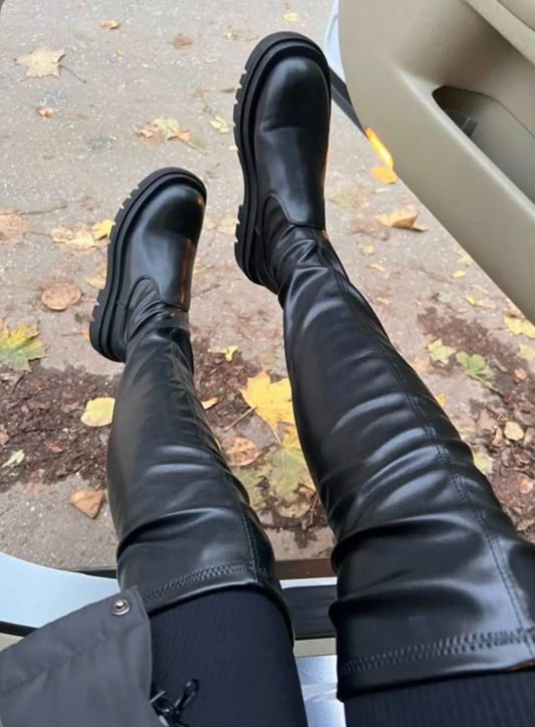 Нет бренда Ботфорты натуралка — фото 2