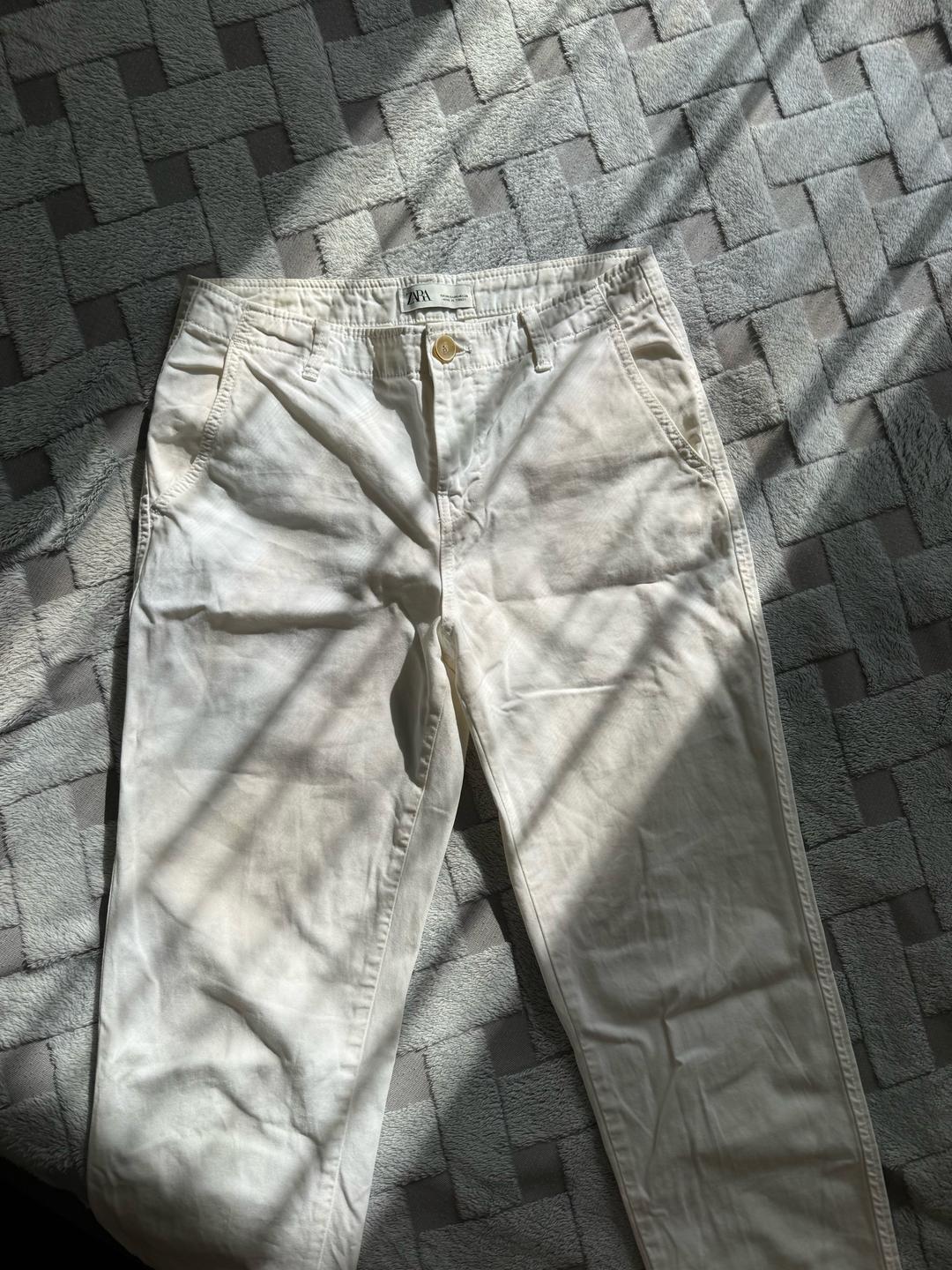 Zara Белые штаны Zara — фото 2