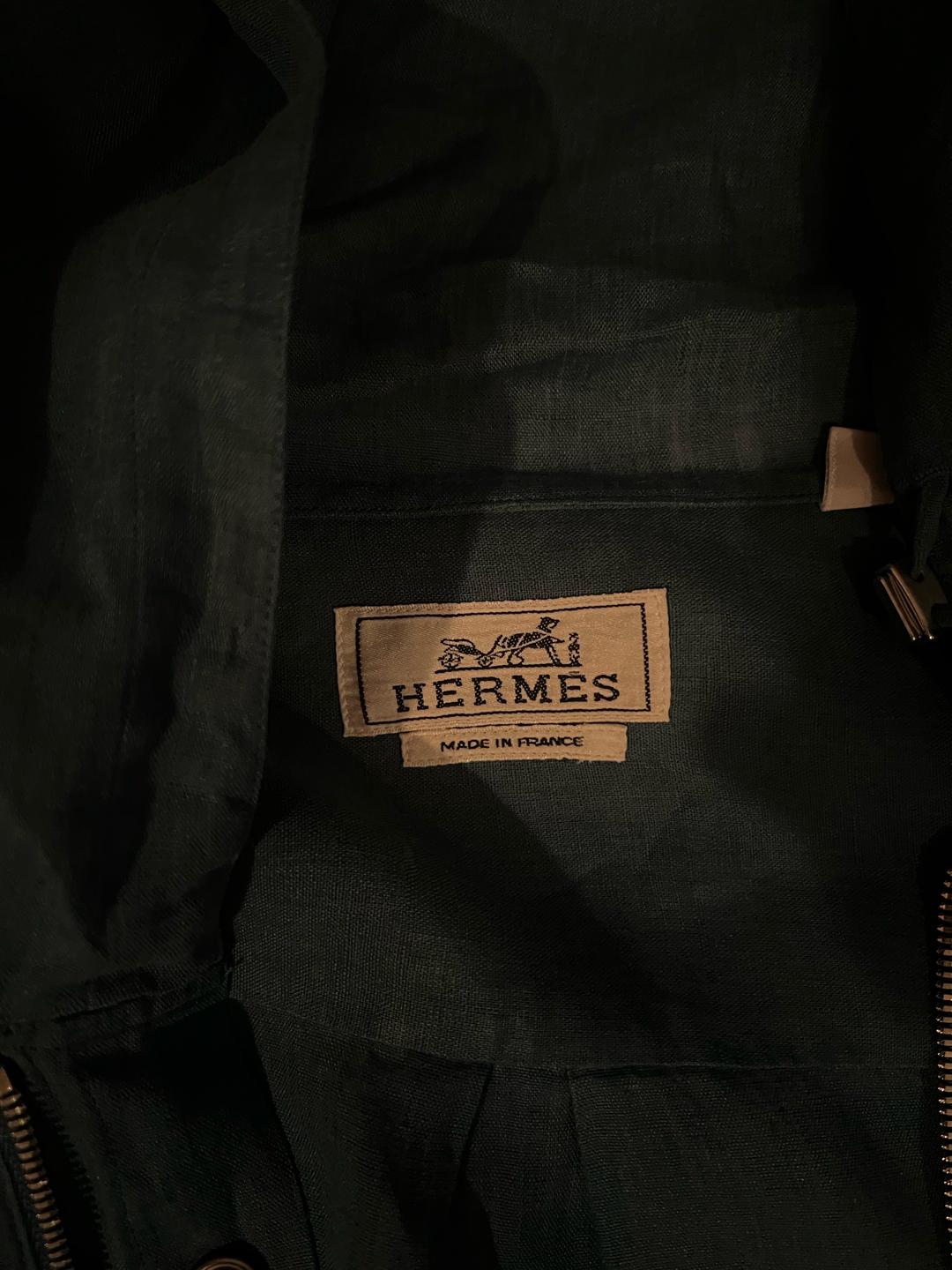 Hermes HERMES линеная рубашка/кофта — фото 2