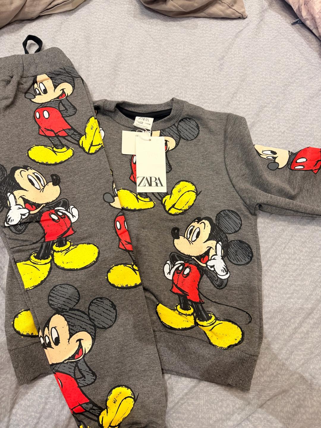 Zara ZARA костюм свитшот и брюки с принтом Микки Маус — фото 2