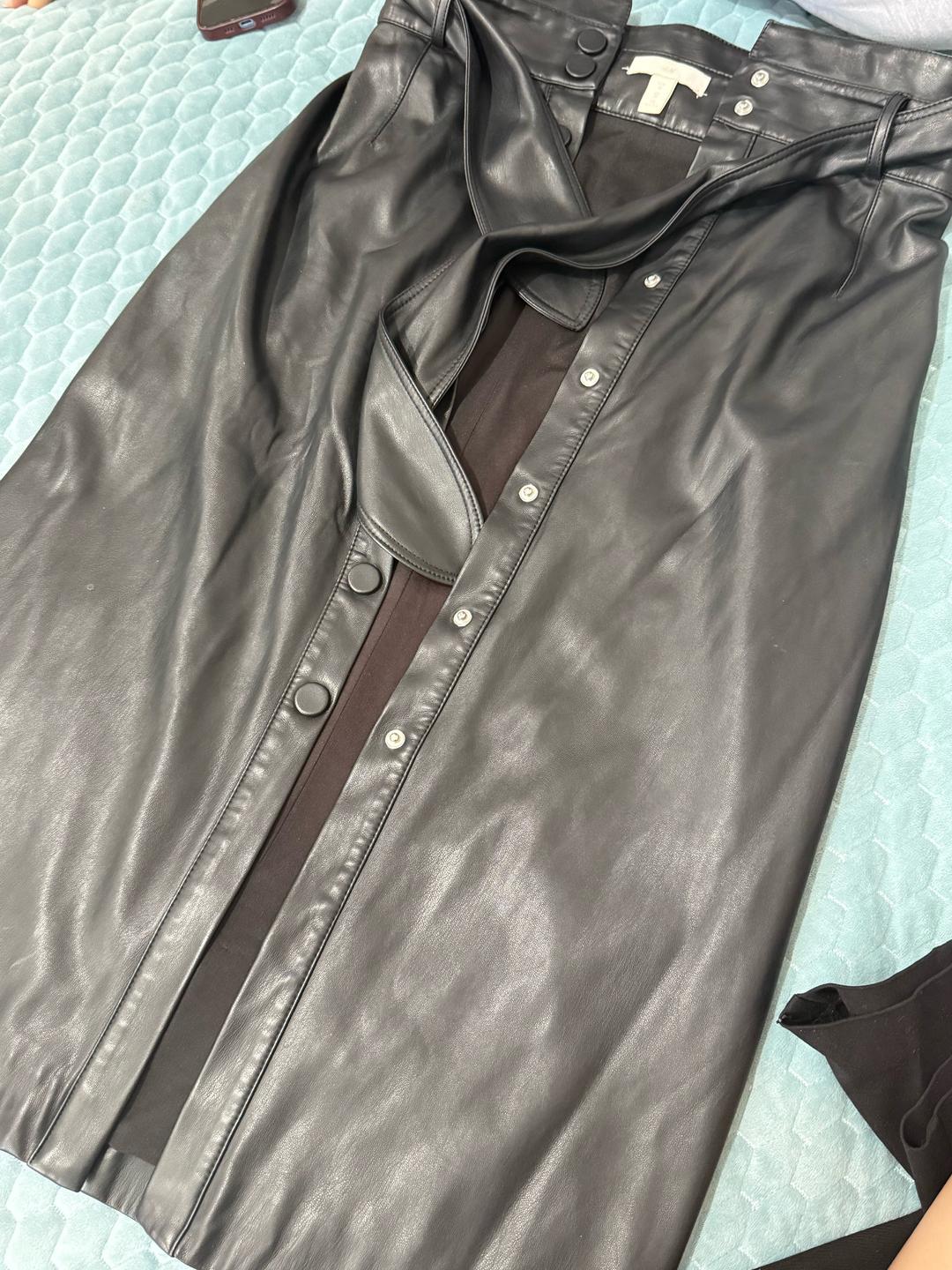 H&M юбка кожанная — фото 2