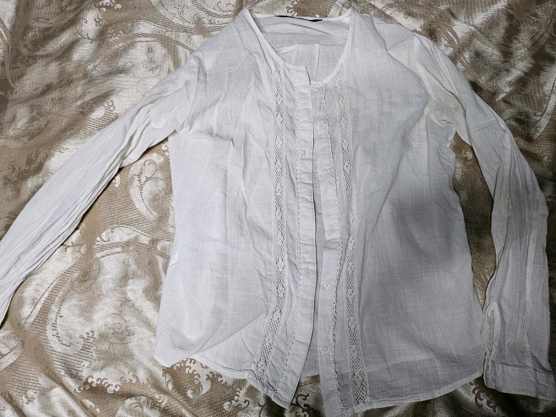 Zara Белая рубашка Zara — фото 2