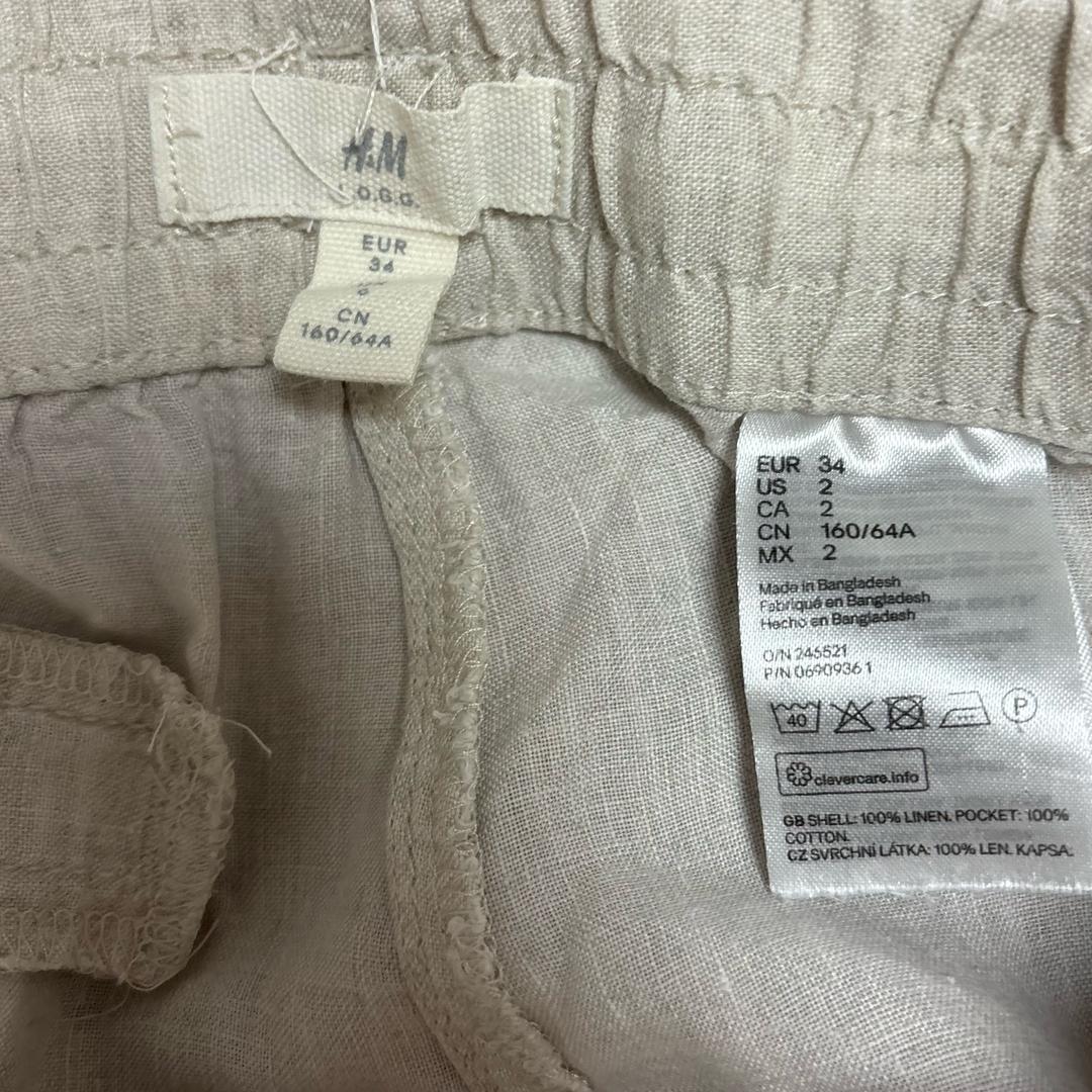 H&M Брюки лен H&M — фото 2