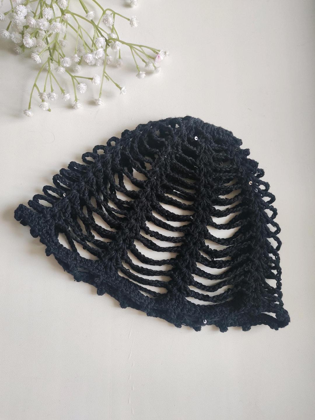 Handmade (ручная работа) Шапочка-кроше 🖤 — фото 2