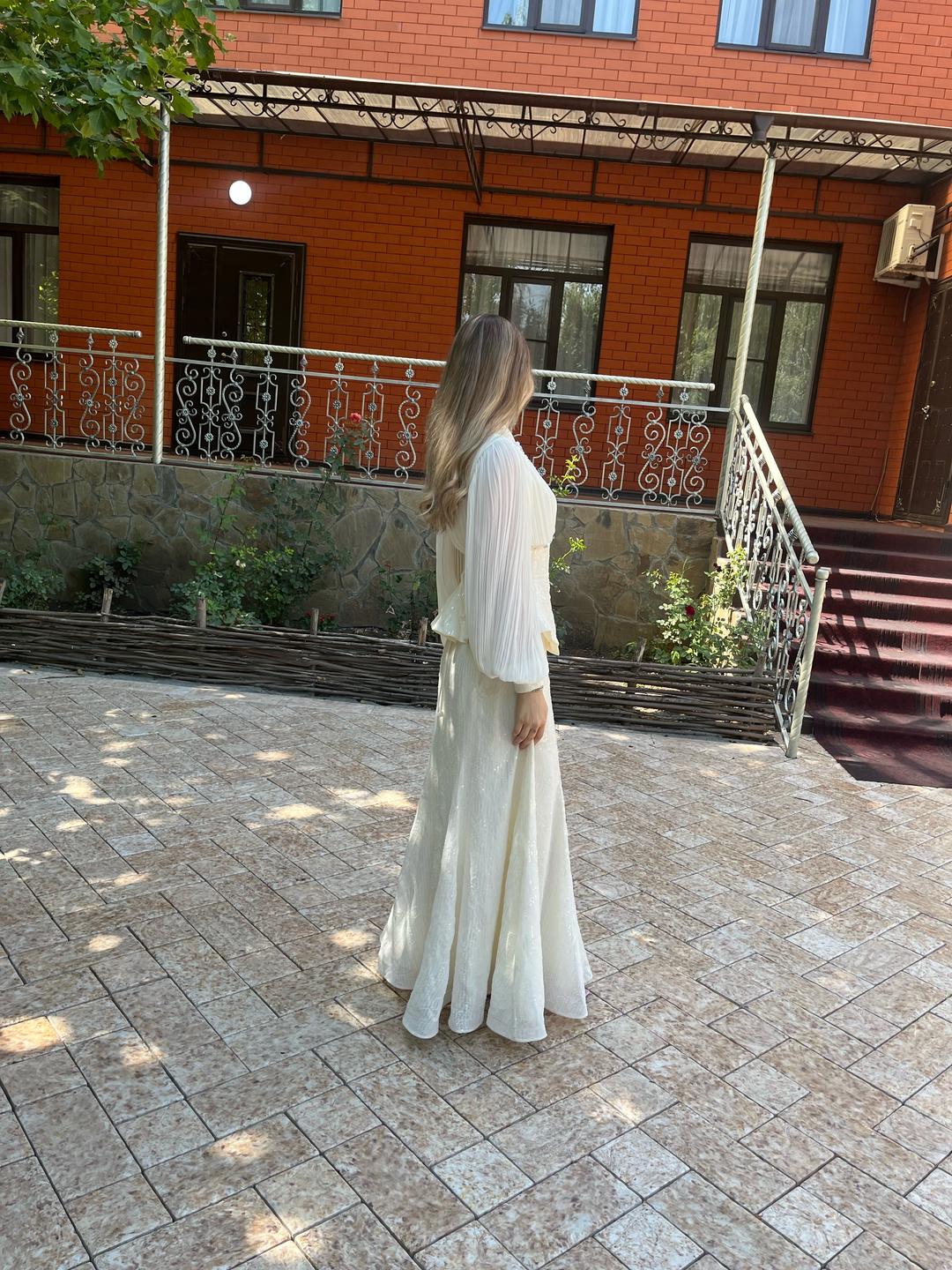 Нет бренда Вечерний костюм с юбкой макси — фото 2