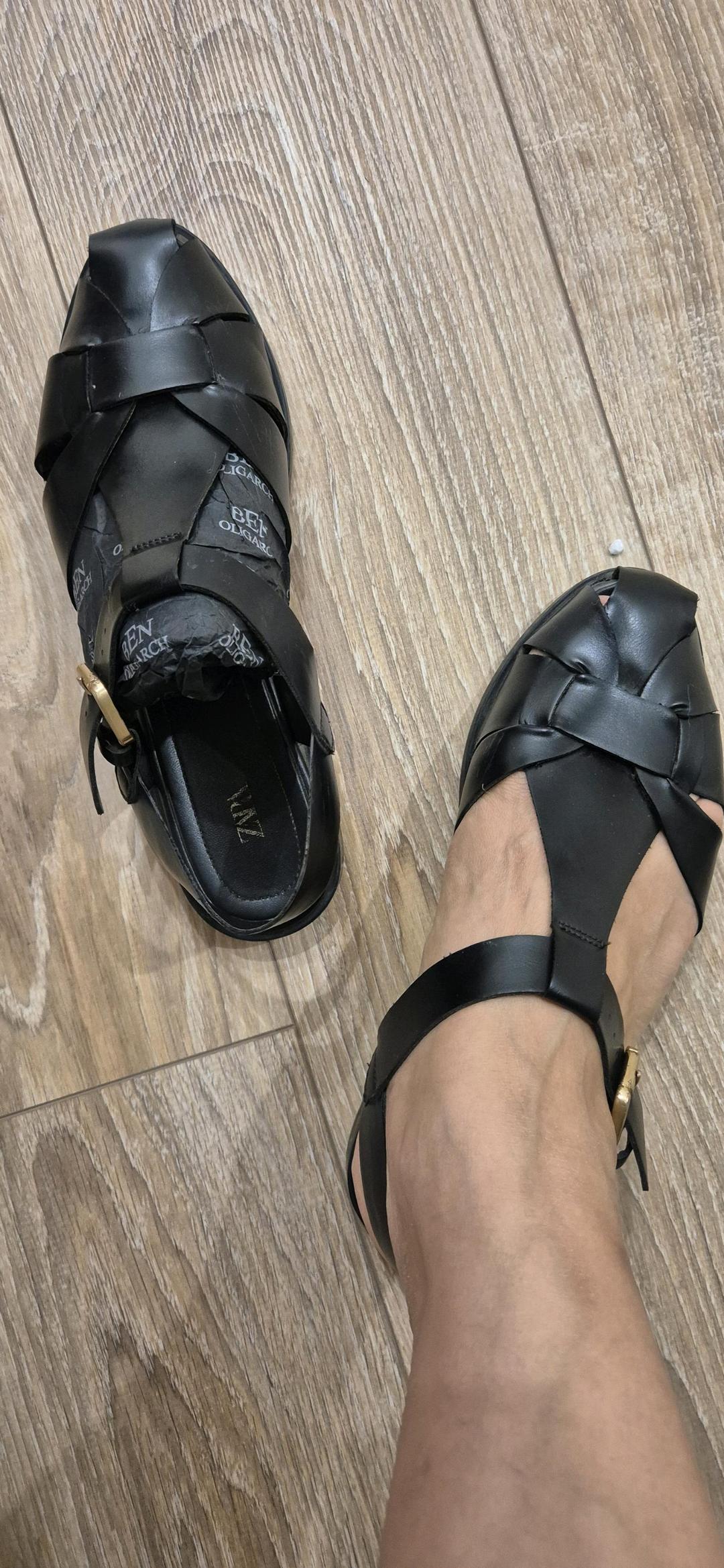 Zara Сандалии Zara, кожаные — фото 2
