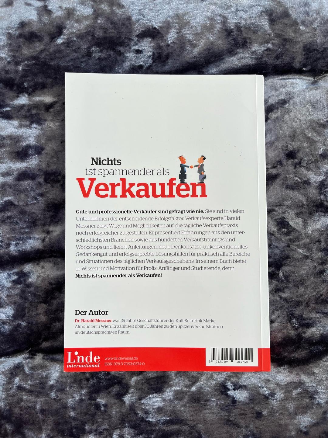 Harald Messner Книга на немецком языке - Nichts ist spannender als Verkaufen — фото 2