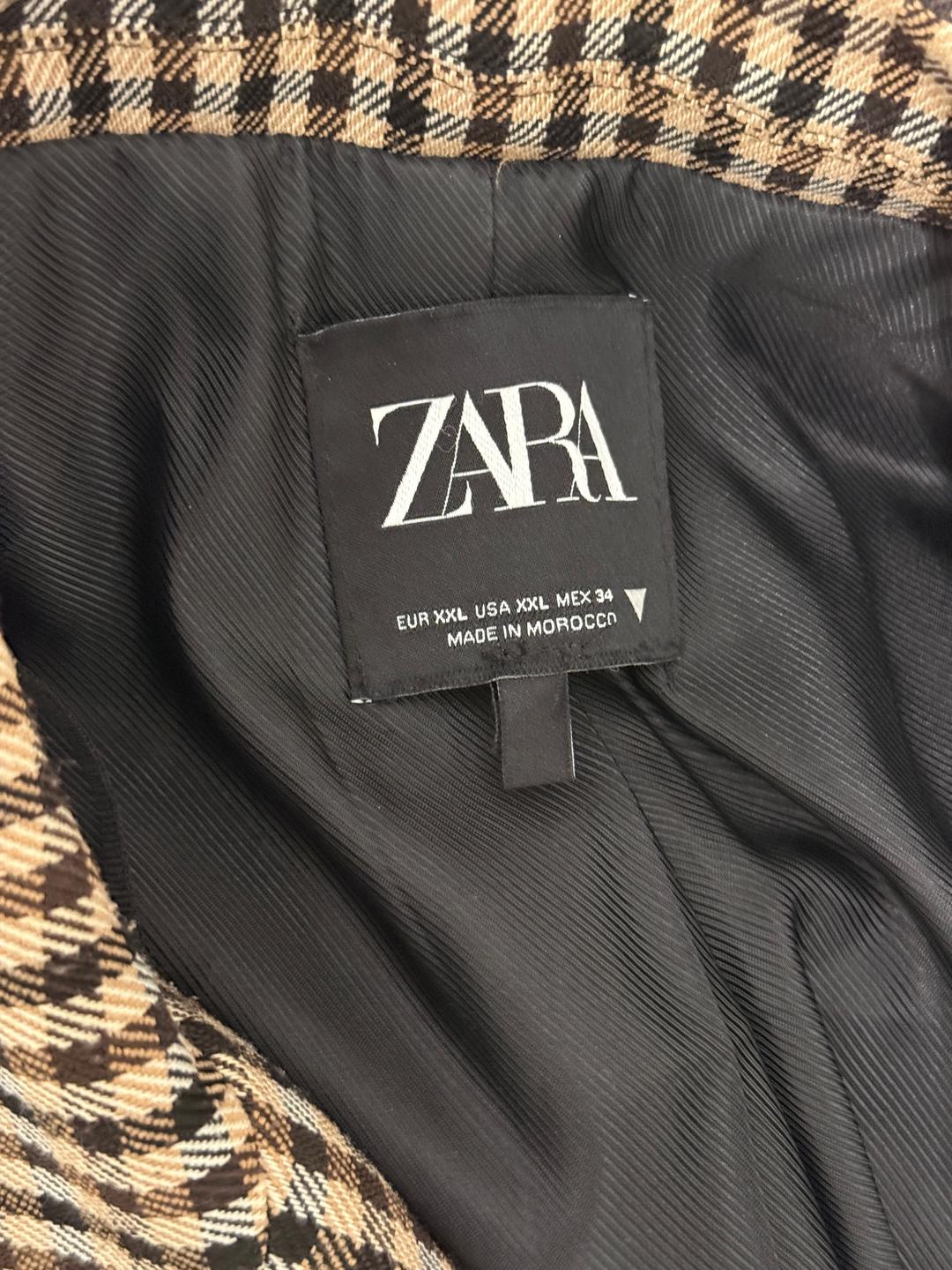 Zara Пиджак ZARA в клетку XXL — фото 2