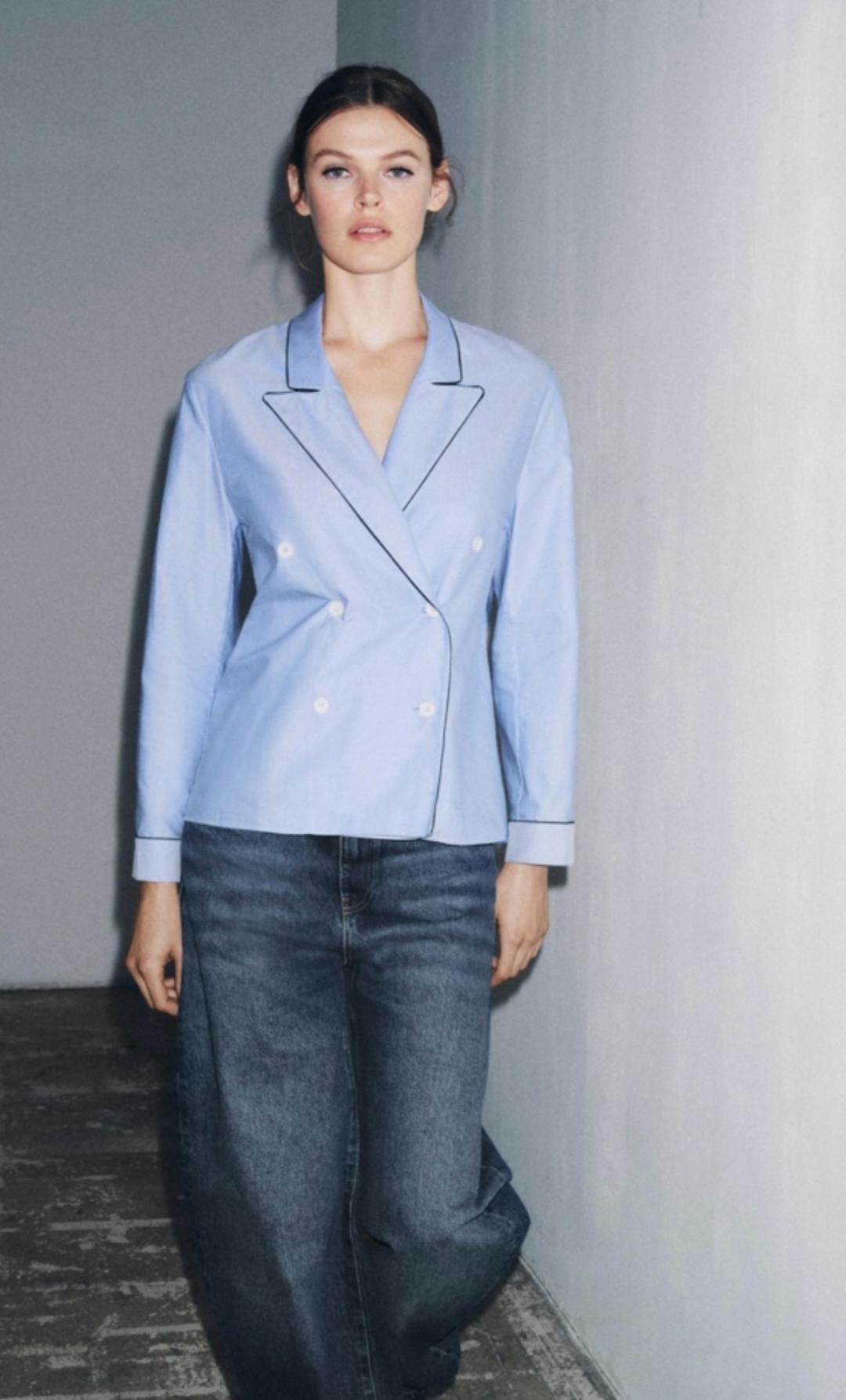 Zara Рубашка двубортная ZARA — фото 2