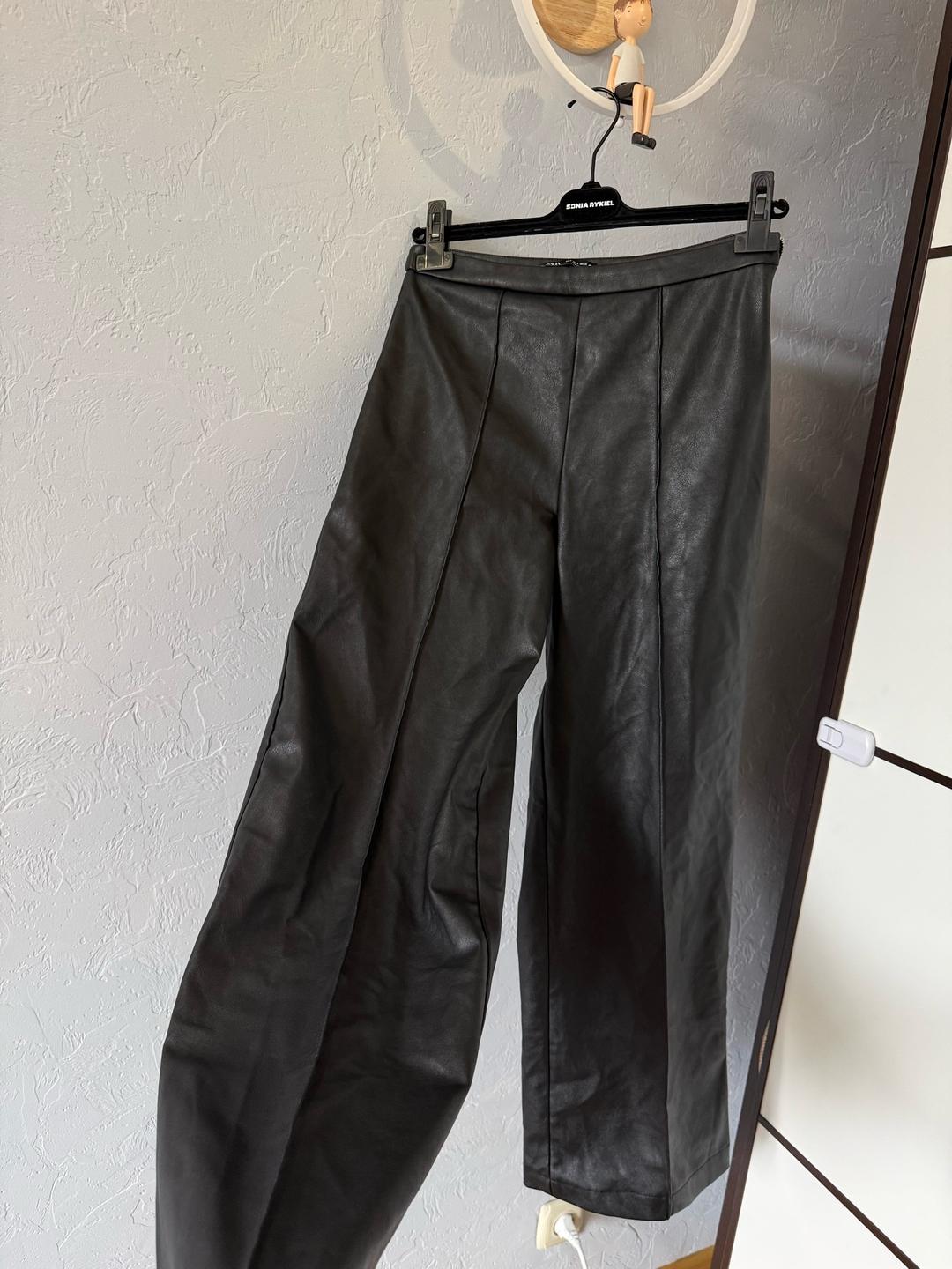 Zara Брюки ZARA из экокожи — фото 2