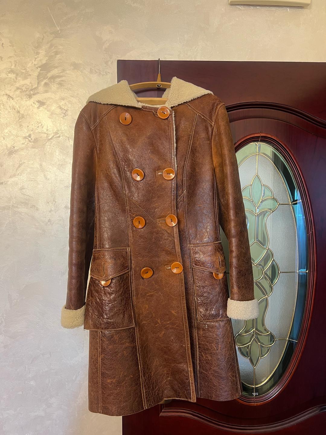 Troy leather Натуральная дубленка с натуральном мехом — фото 2