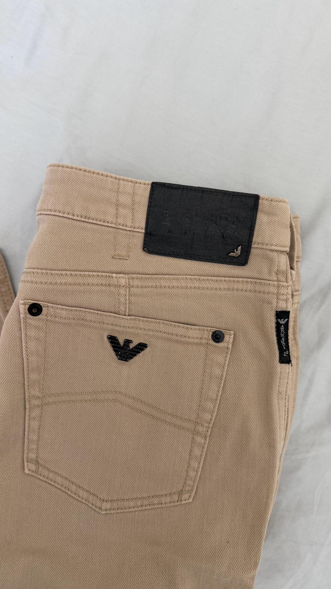 Armani Jeans Бежевые джинсы Armani — фото 2