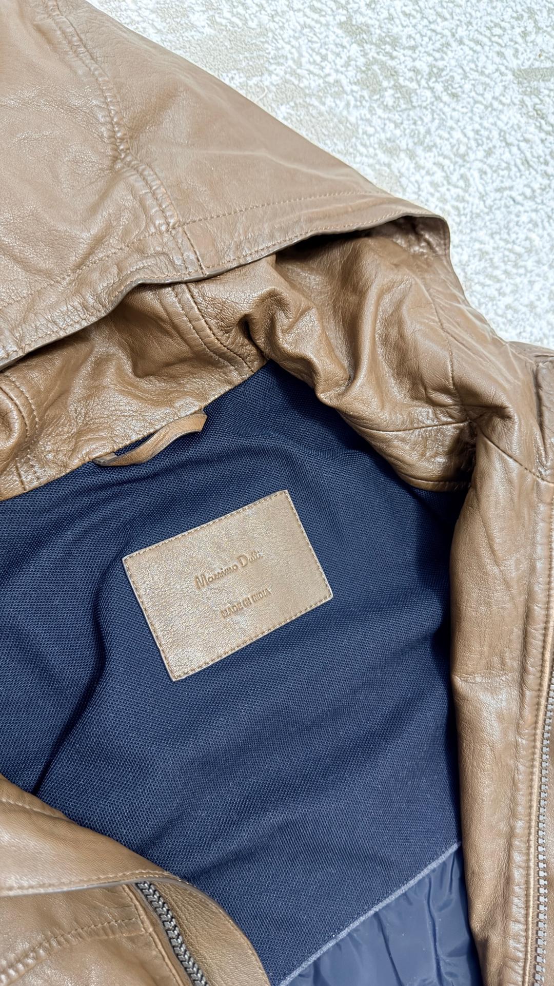 Massimo Dutti Massimoe Dutti кожаная куртка — фото 2