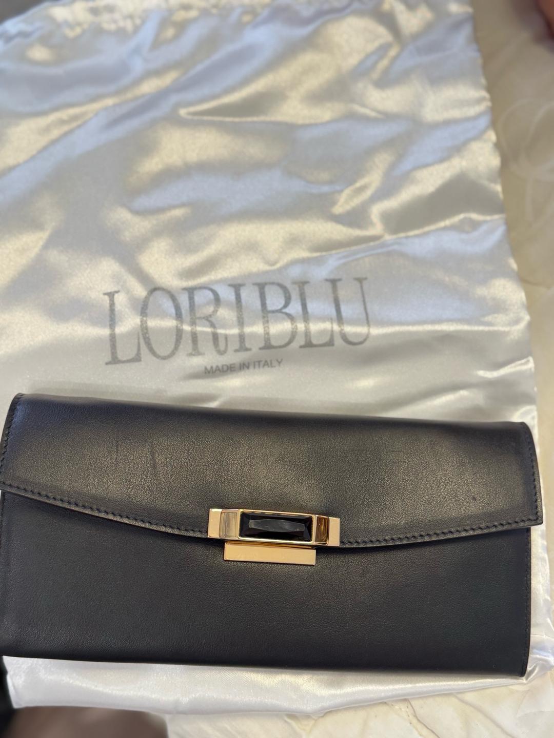 Loriblu Черный кожаный клатч Loriblu — фото 2