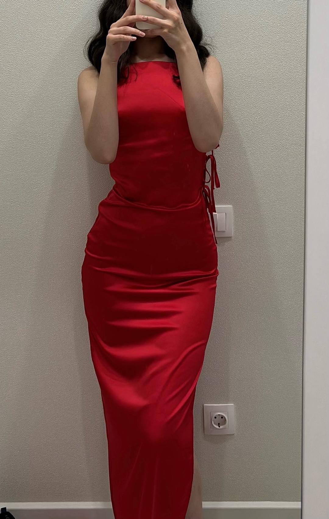 Zara Атласное платье Zara — фото 2