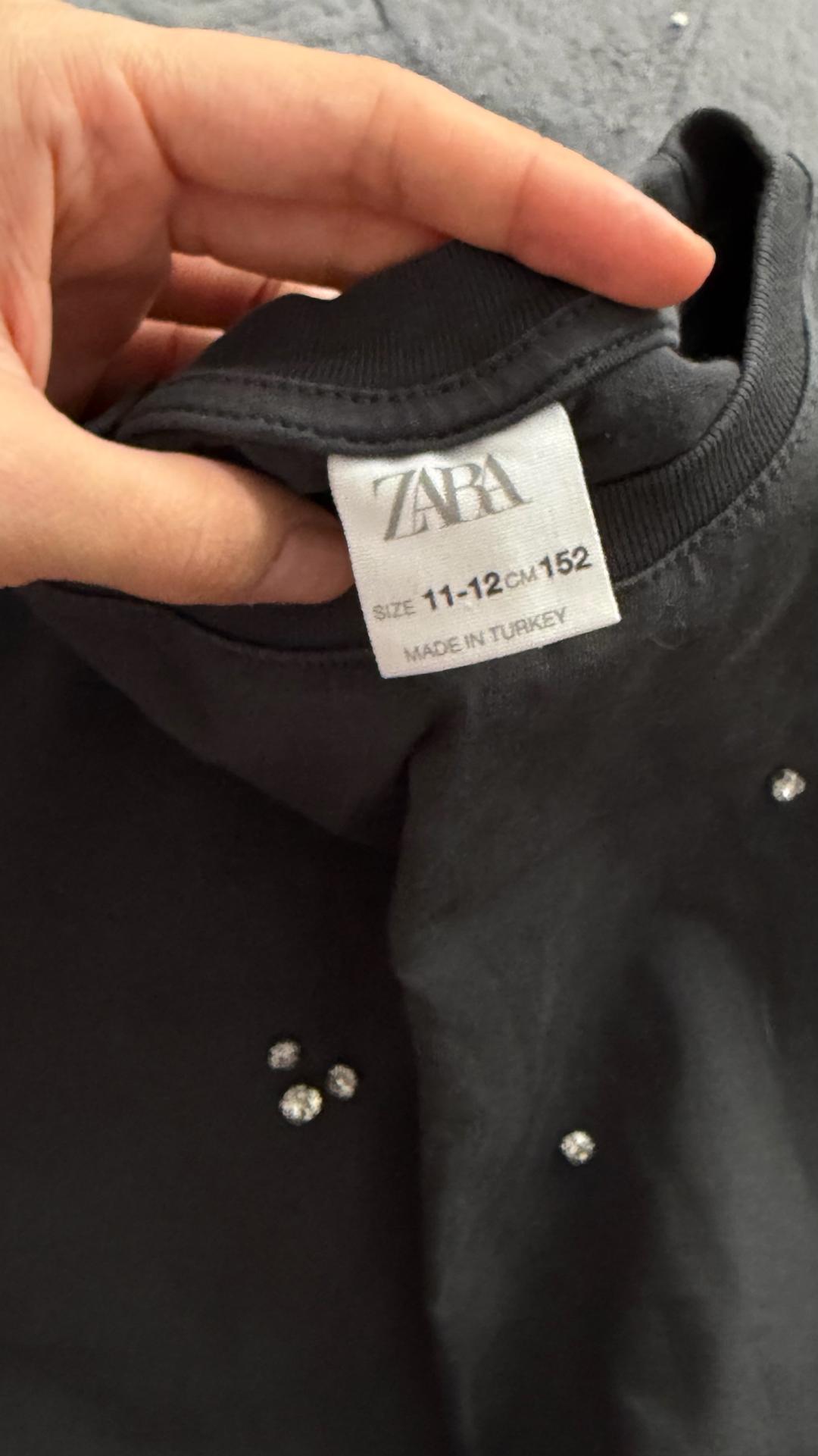 Zara Футболка ZARA со стразами — фото 2