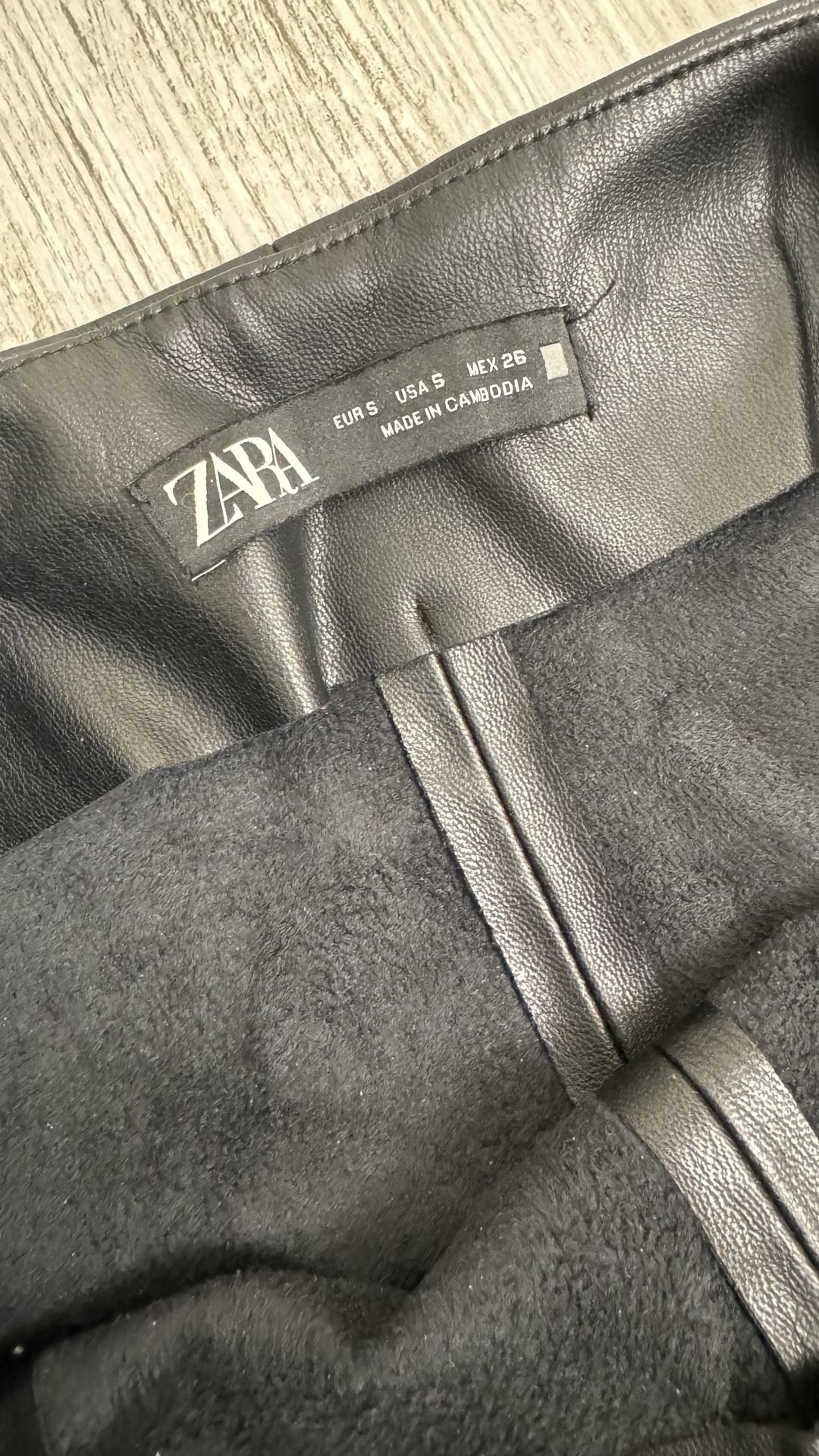 Zara кожаные шортики Zara — фото 2