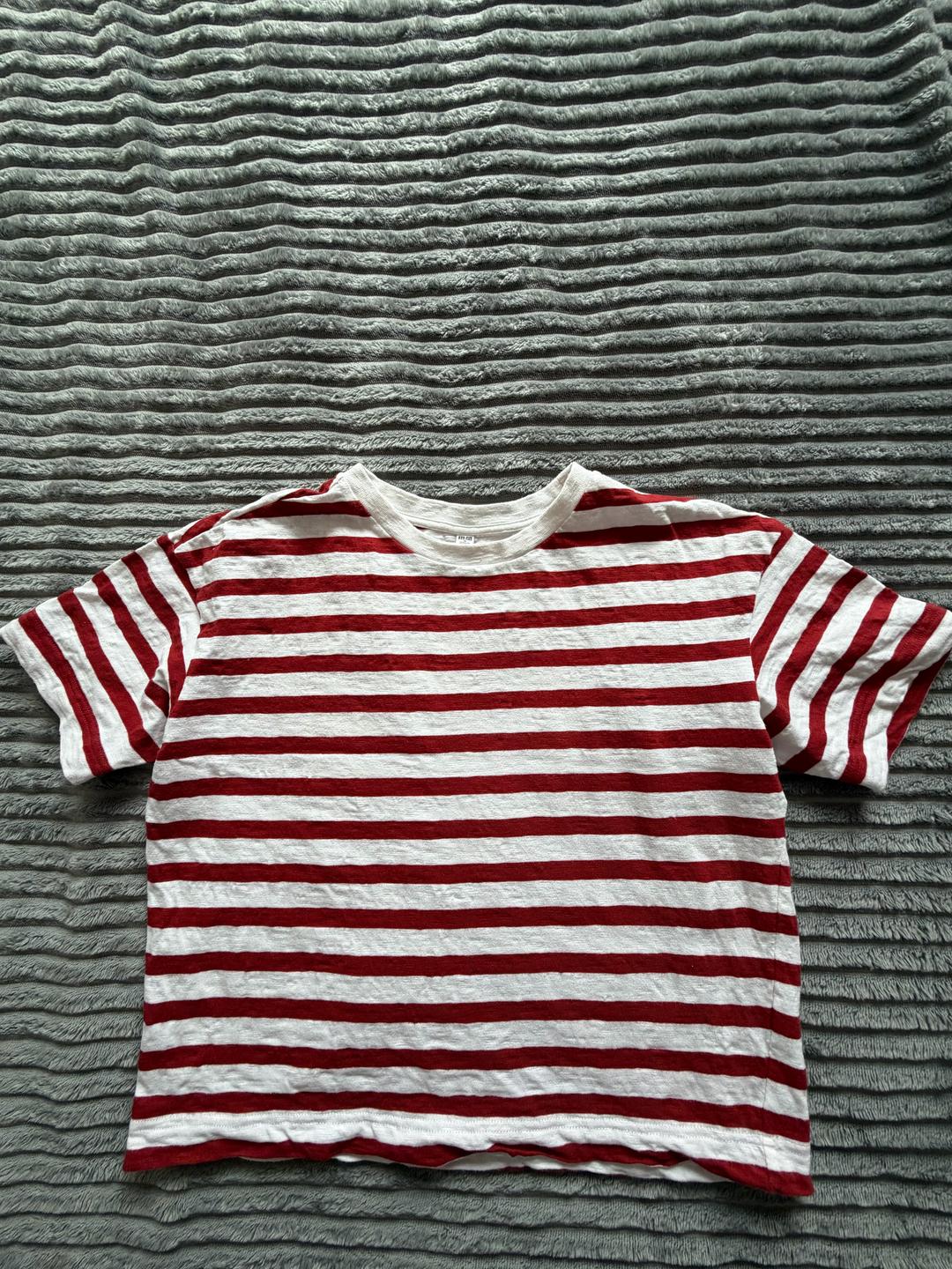 Uniqlo Футболка Uniqlo в красно-белую полоску — фото 2