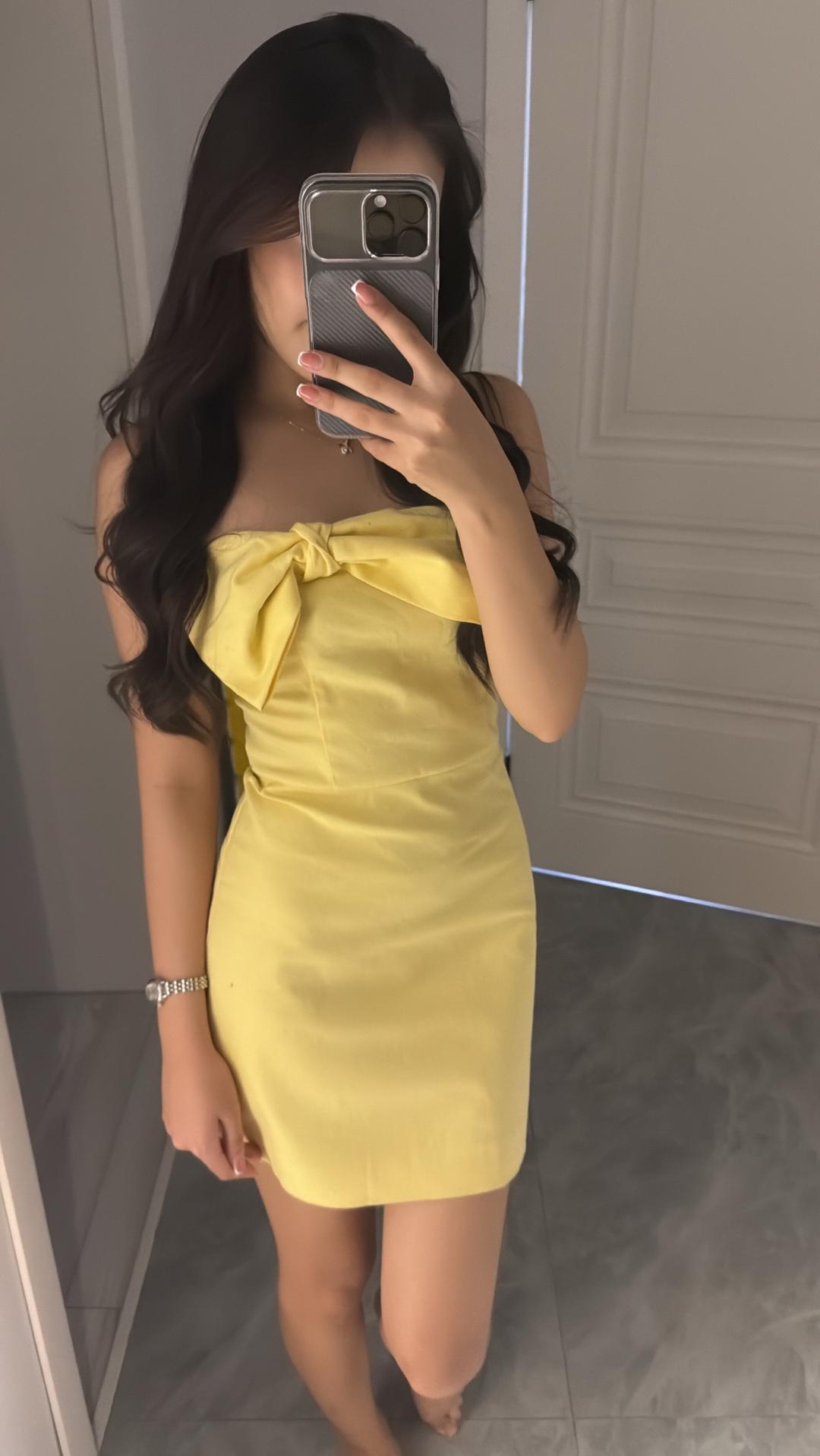 H&M Желтое платье — фото 2