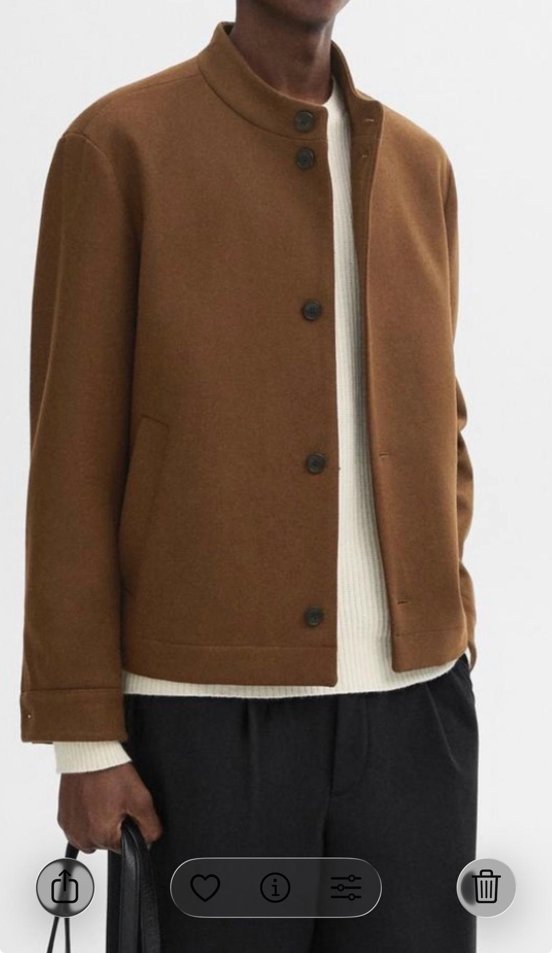 Massimo Dutti Бомбер Massimo Dutti из шерсти — фото 2