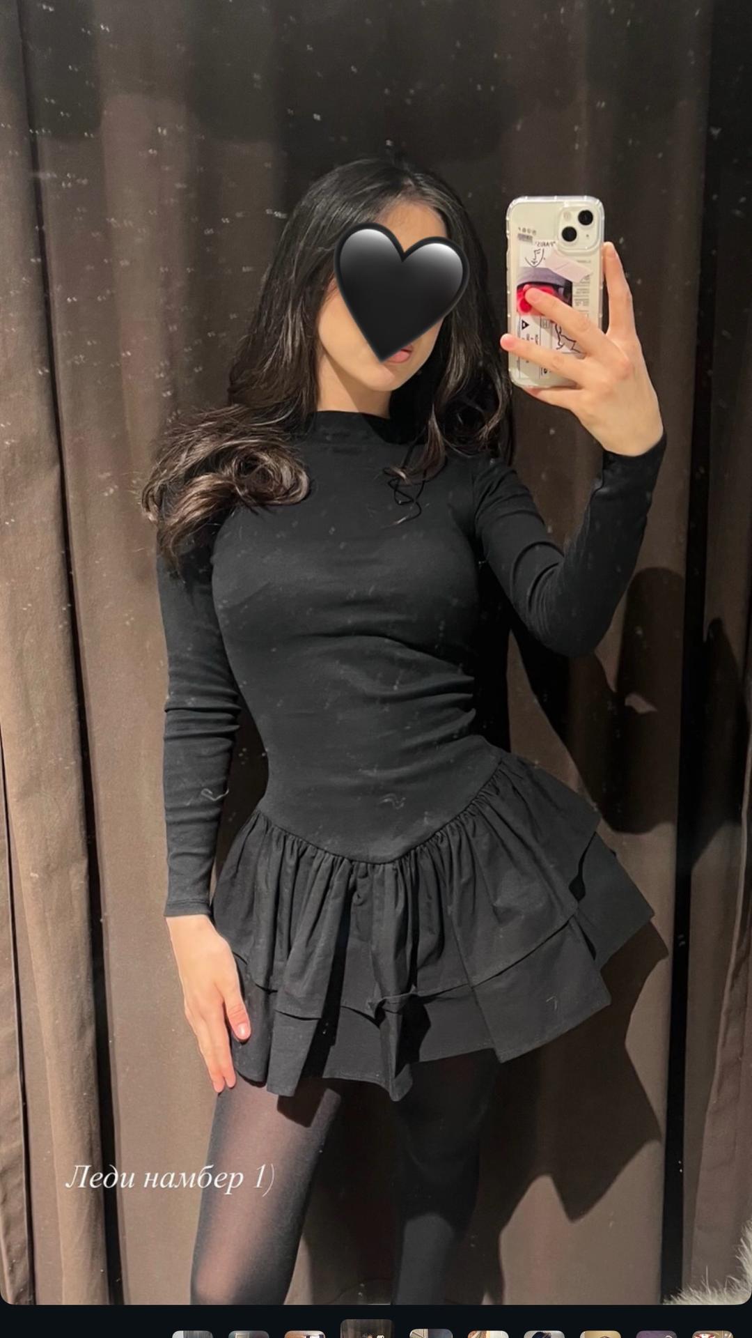 Zara Черное платье с Zara — фото 2
