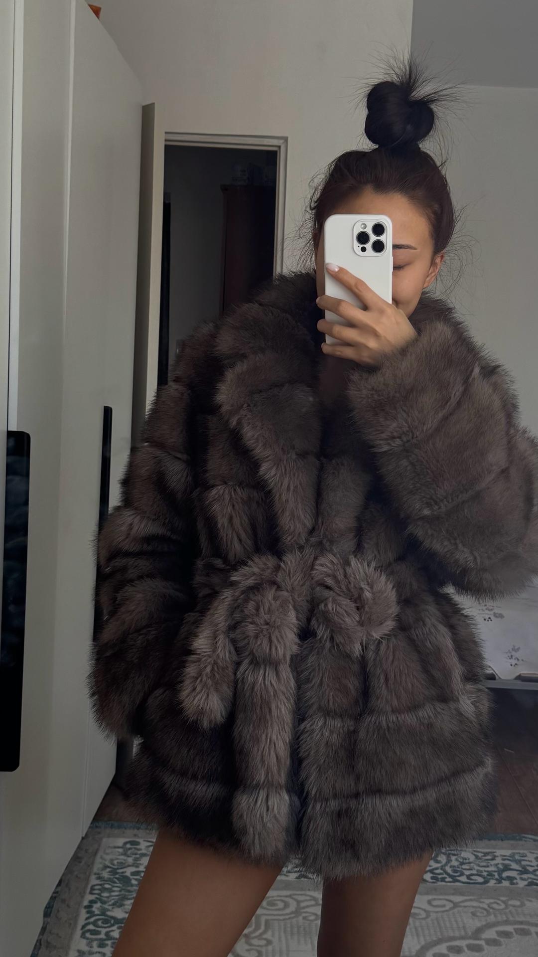 Нет бренда Под соболь Шуба — фото 2