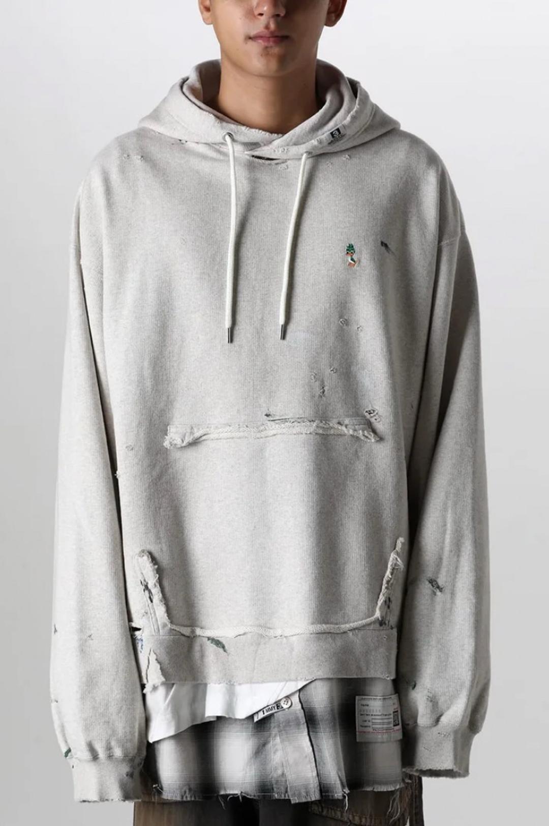 Maison Mihara Yasuhiro Худи Maison MIHARA YASUHIRO Distressed Finish Hoodie — фото 2
