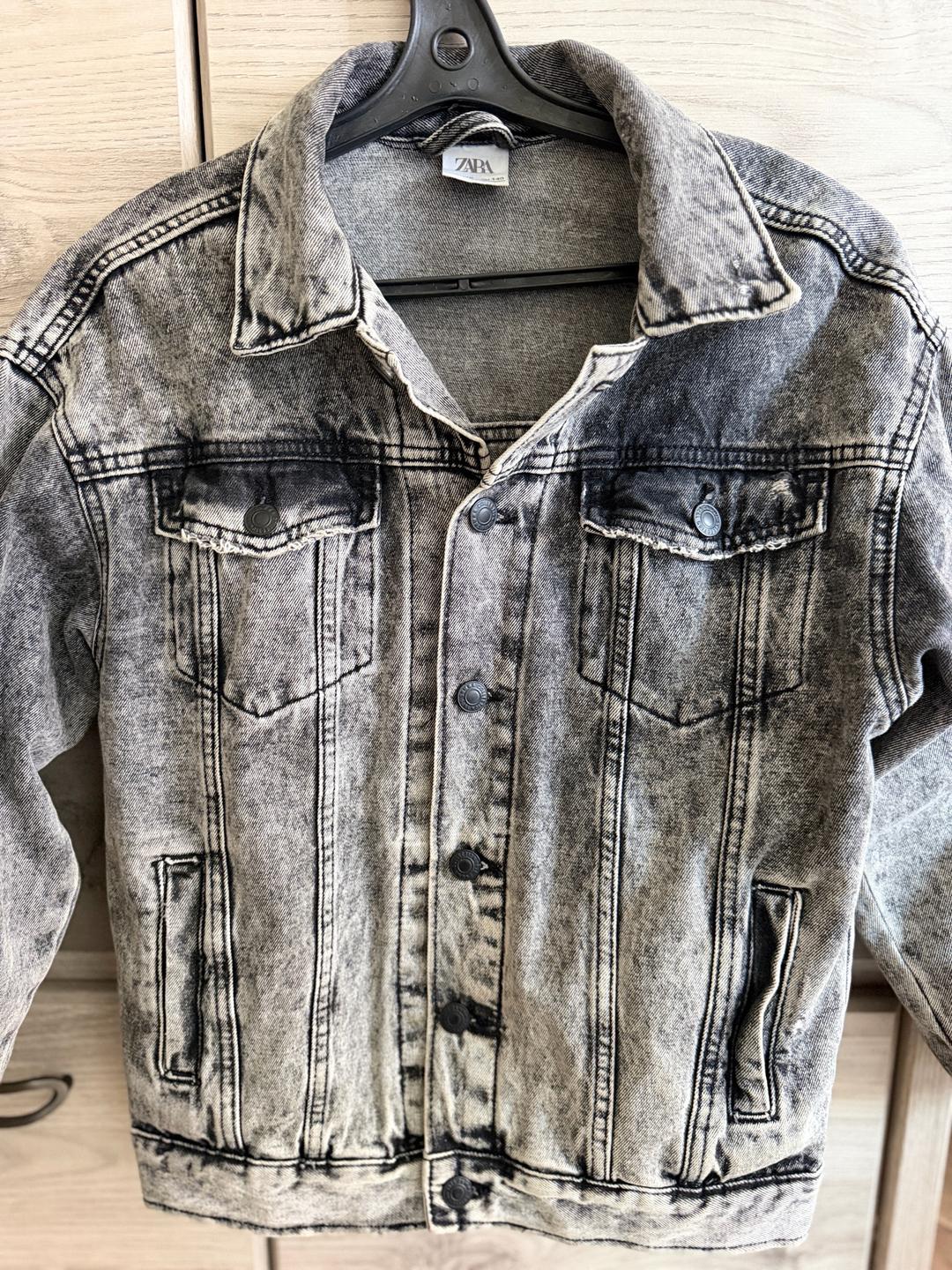 Zara Серая джинсовая куртка Zara — фото 2
