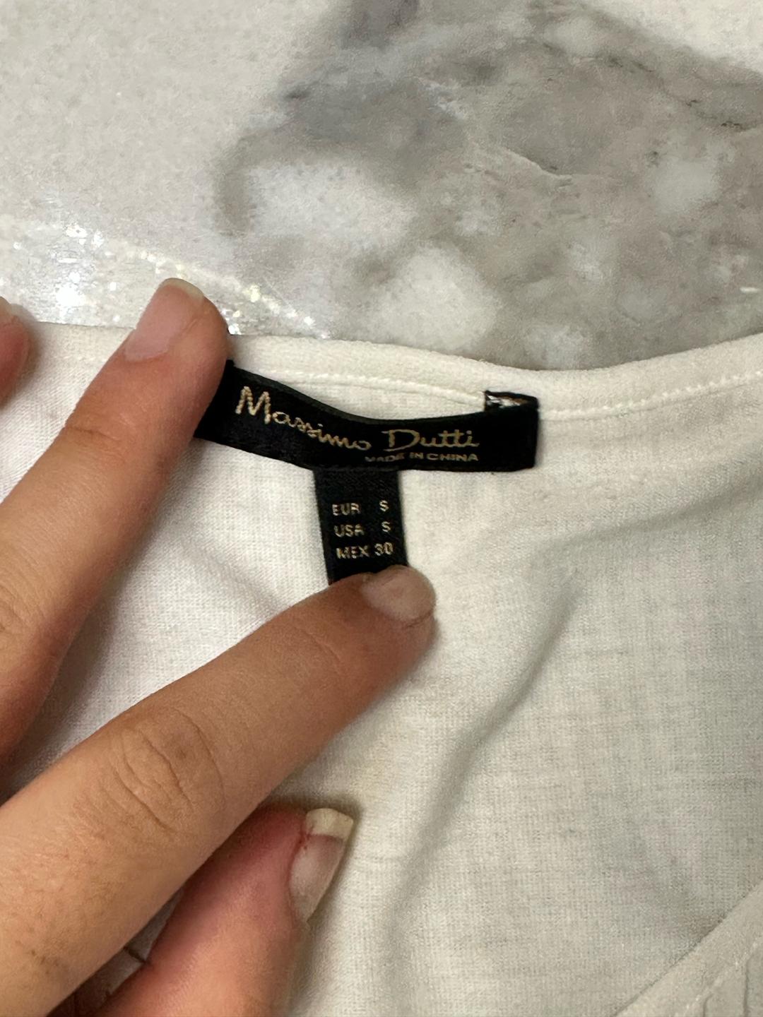 Massimo Dutti Белый топ Massimo Dutti — фото 2